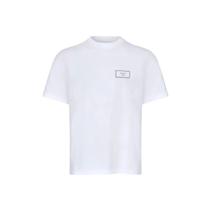 Martine Rose Martine Rose Logo Print White Short Sleeve T-Shirt 0079 Size US M / EU 48-50 / 2 - 1 Thumbnail