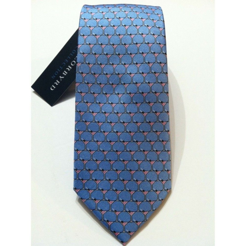 Tailorbyrd TAILORBYRD MENS NEW LIGHT BLUE 100%SILK TIE WIDTH: 3" Size ONE SIZE - 1 Thumbnail