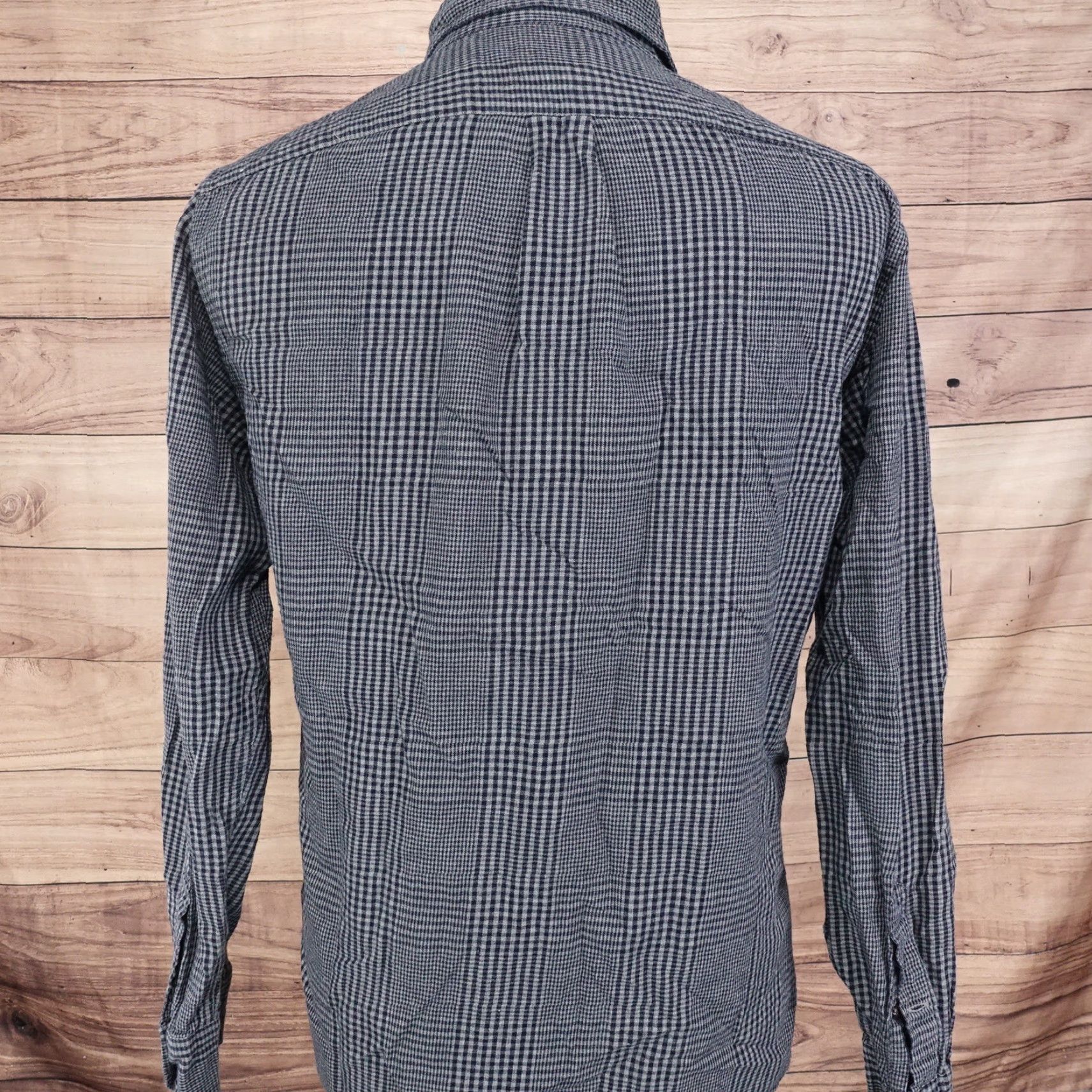 J.Crew Vintage J.Crew Slim Fit Grey Check Button-Down Shirt Men Medium Size US M / EU 48-50 / 2 - 4 Thumbnail