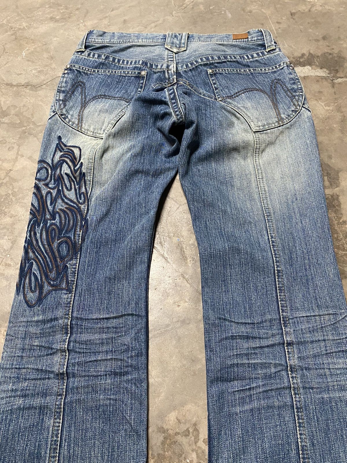 Hysteric Glamour × Nicole Club × Tornado Mart Nicole Club for Men Embroidery Art Distressed Denim Size US 30 / EU 46 - 7 Thumbnail