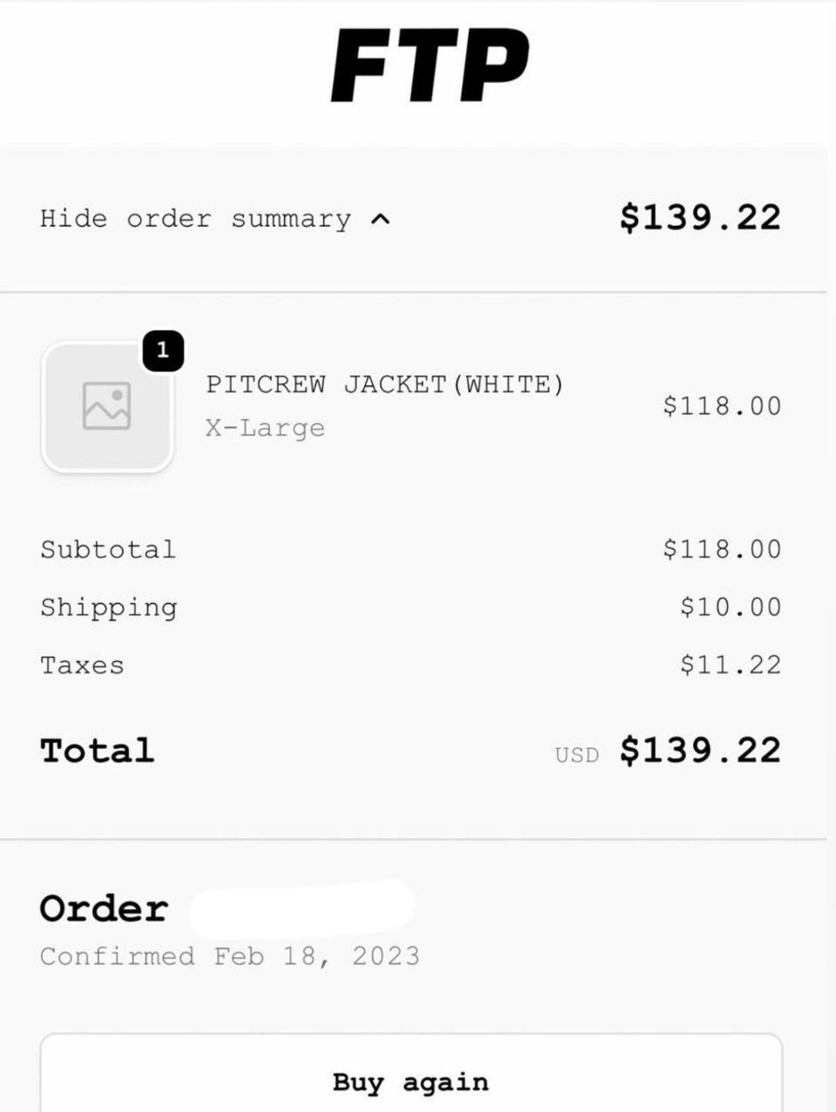 Fuck The Population FTP Pit-crew Jacket (WHITE) Size US XL / EU 56 / 4 - 5 Thumbnail