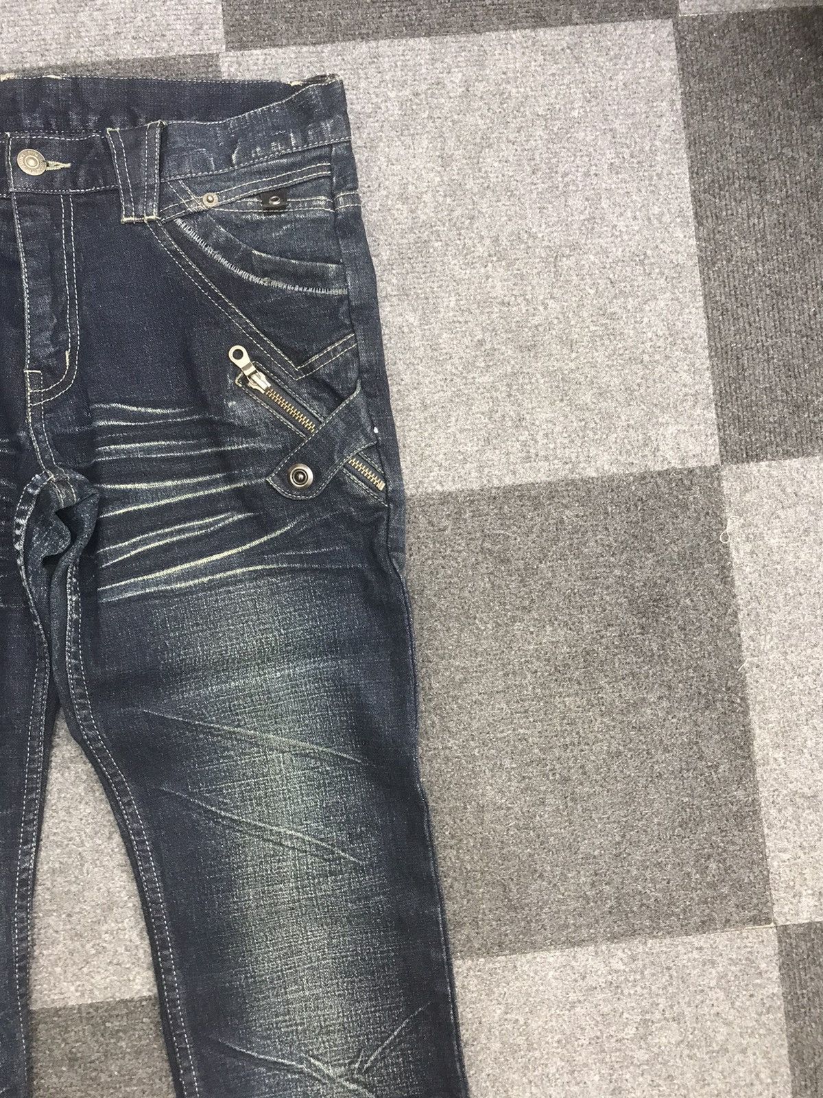 PPFM 💥Archival💥PPFM "ALL ROADS LEAD TO ROCK" Skinny Jeans F629 Size US 32 / EU 48 - 4 Thumbnail