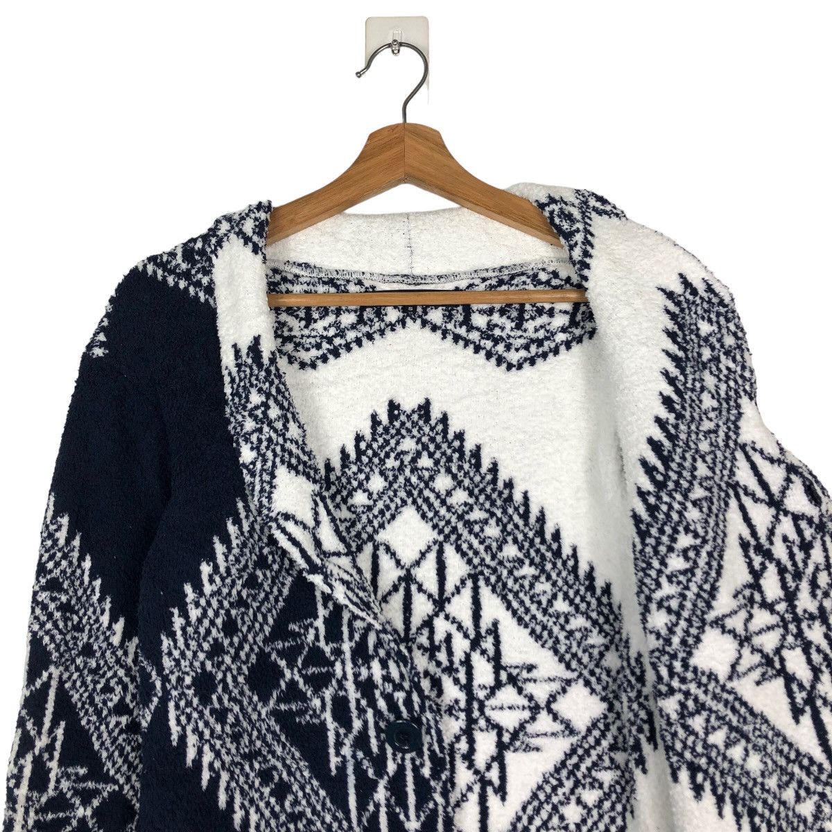 Japanese Brand 🔥Black by Vanquish Cardigan Navajo Aztec Native Design Size US M / EU 48-50 / 2 - 12 Thumbnail