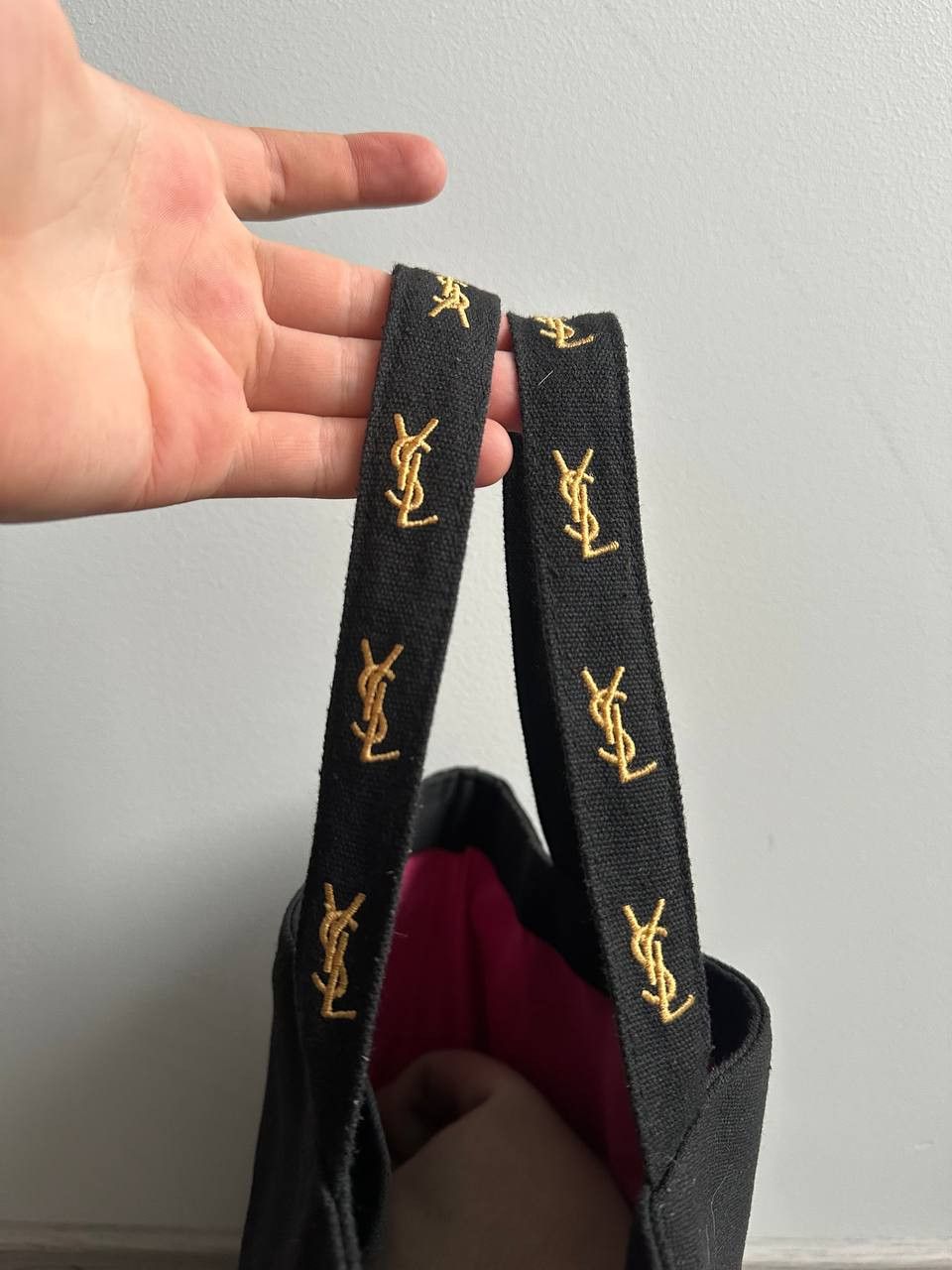 Yves Saint Laurent Yves Saint Laurent Novelty Tote Bag Embroidery Logo Size ONE SIZE - 6 Thumbnail