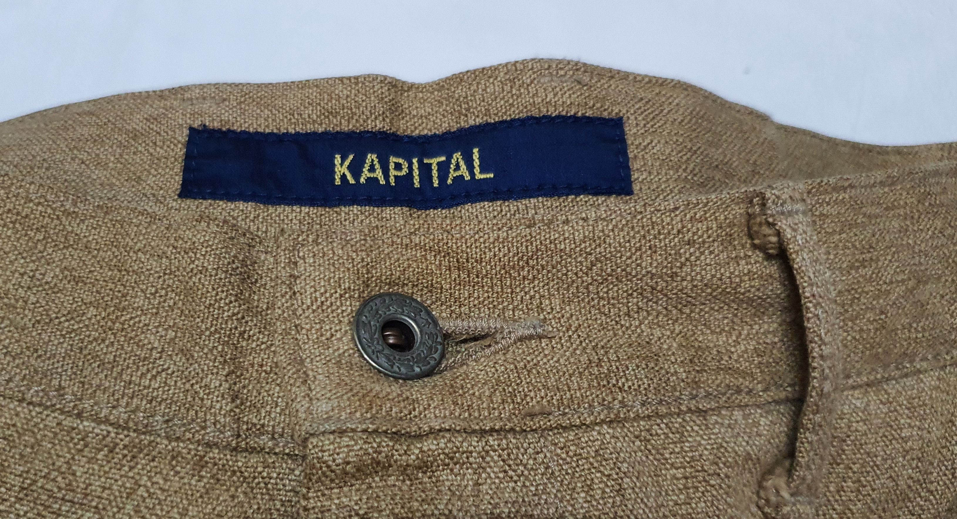 Japanese Brand Waist 32" KAPITAL Japan Brown Monkey Pants. Size US 32 / EU 48 - 10 Thumbnail