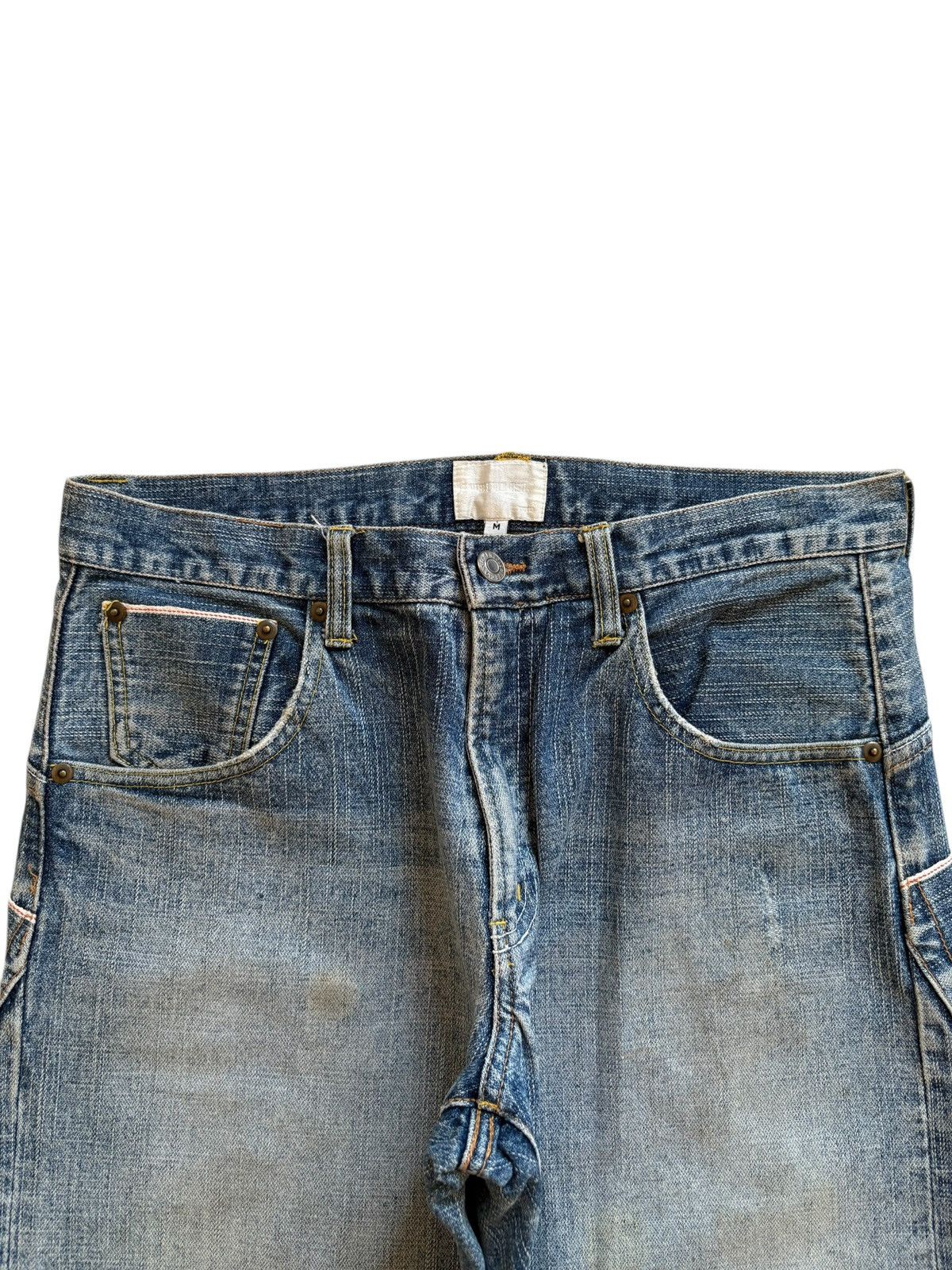 Japanese Brand Vintage Japanese Brand Selvedge Mud Wash Loose Jeans Size US 32 / EU 48 - 5 Thumbnail