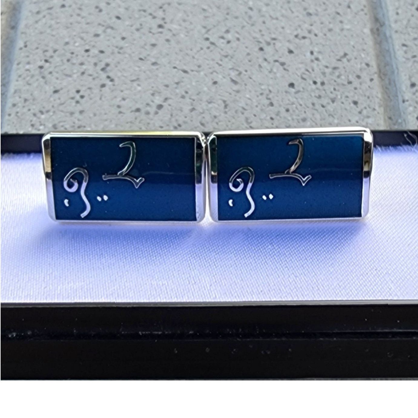 Vintage Gihōdō Vintage Japanese Script Cufflinks — Branded Box Size ONE SIZE - 1 Thumbnail