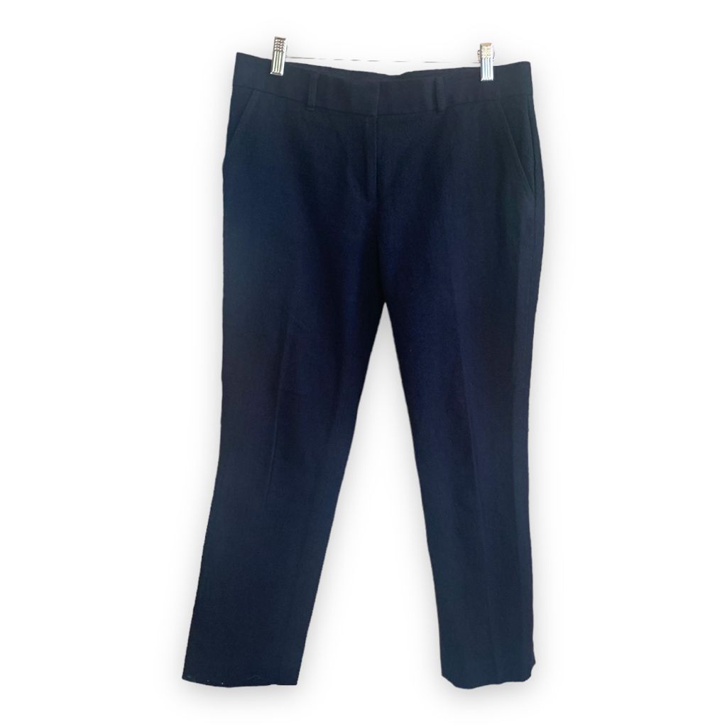 Tory Burch Tory Burch Navy Blue Straight Leg Dress Trousers Lightweight Size 28" / US 6 / IT 42 - 6 Thumbnail