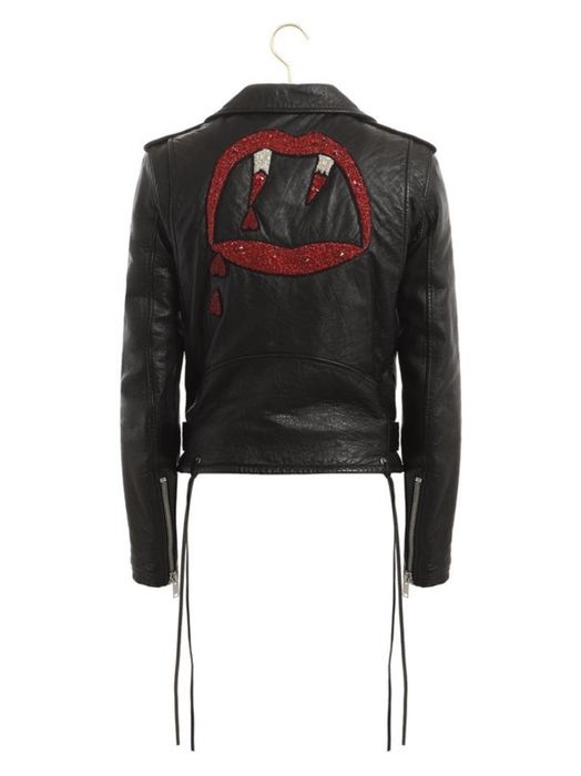 Saint laurent leather on sale jacket blood luster