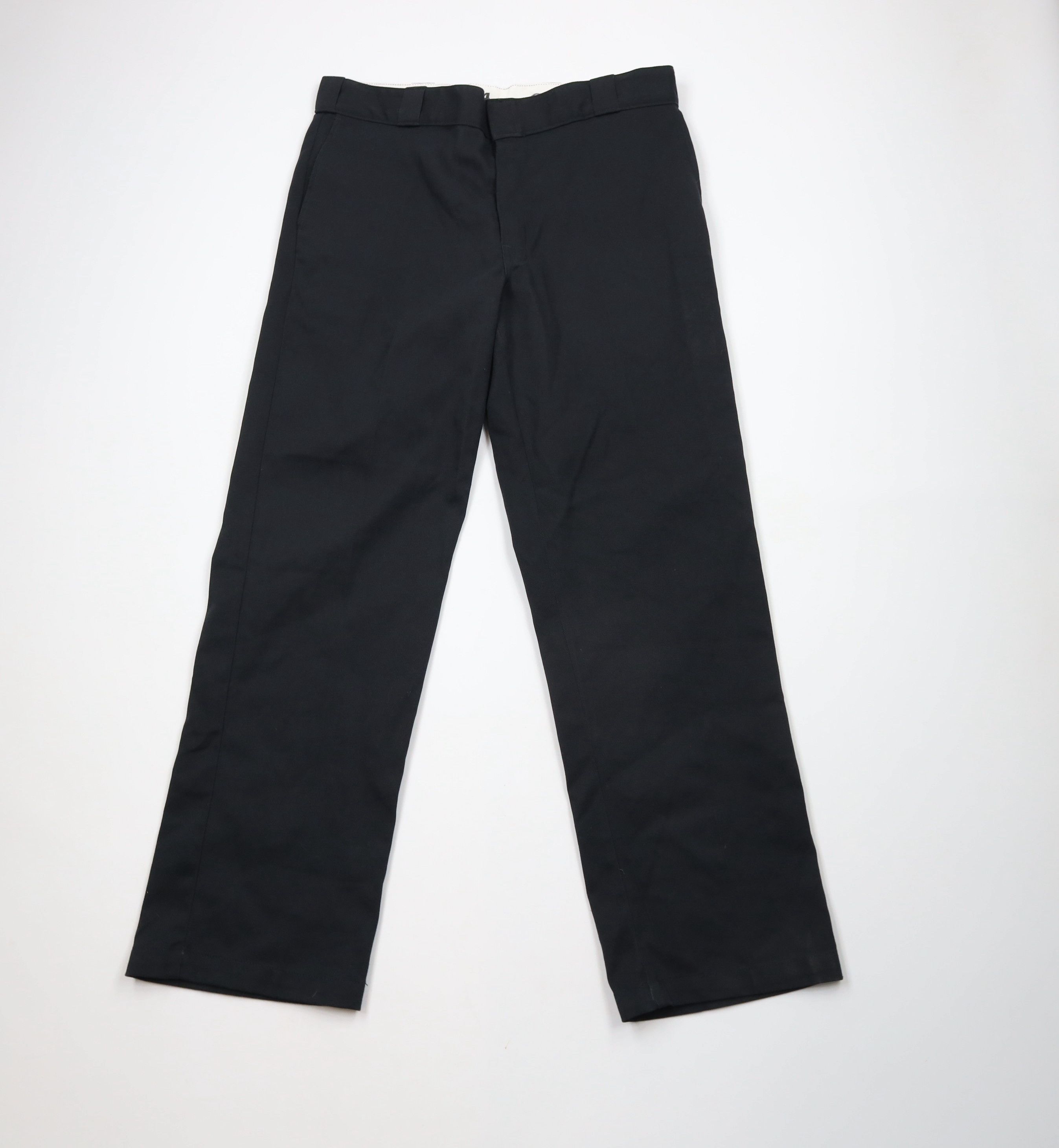 Dickies × Vintage Vintage Y2K Dickies Spell Out Wide Leg Workwear Pants Black Size US 36 / EU 52 - 1 Thumbnail