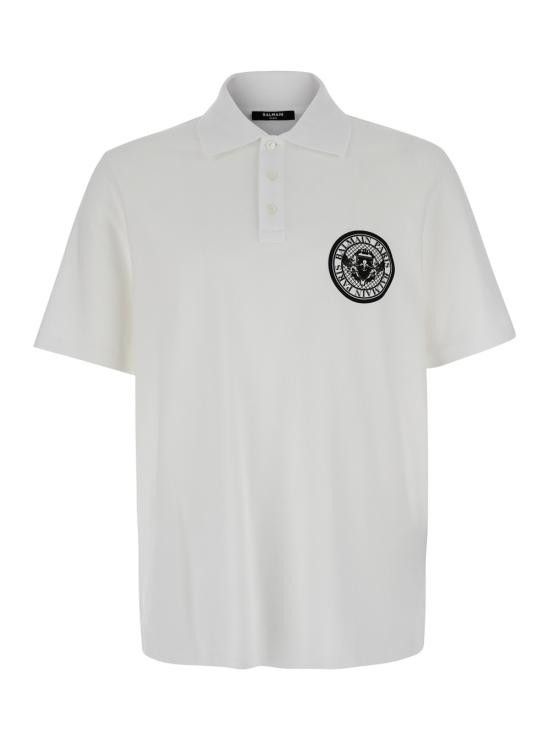 Balmain BALMAIN Men Tops EH1GC026BC94GAB White Size US L / EU 52-54 / 3 - 1 Thumbnail