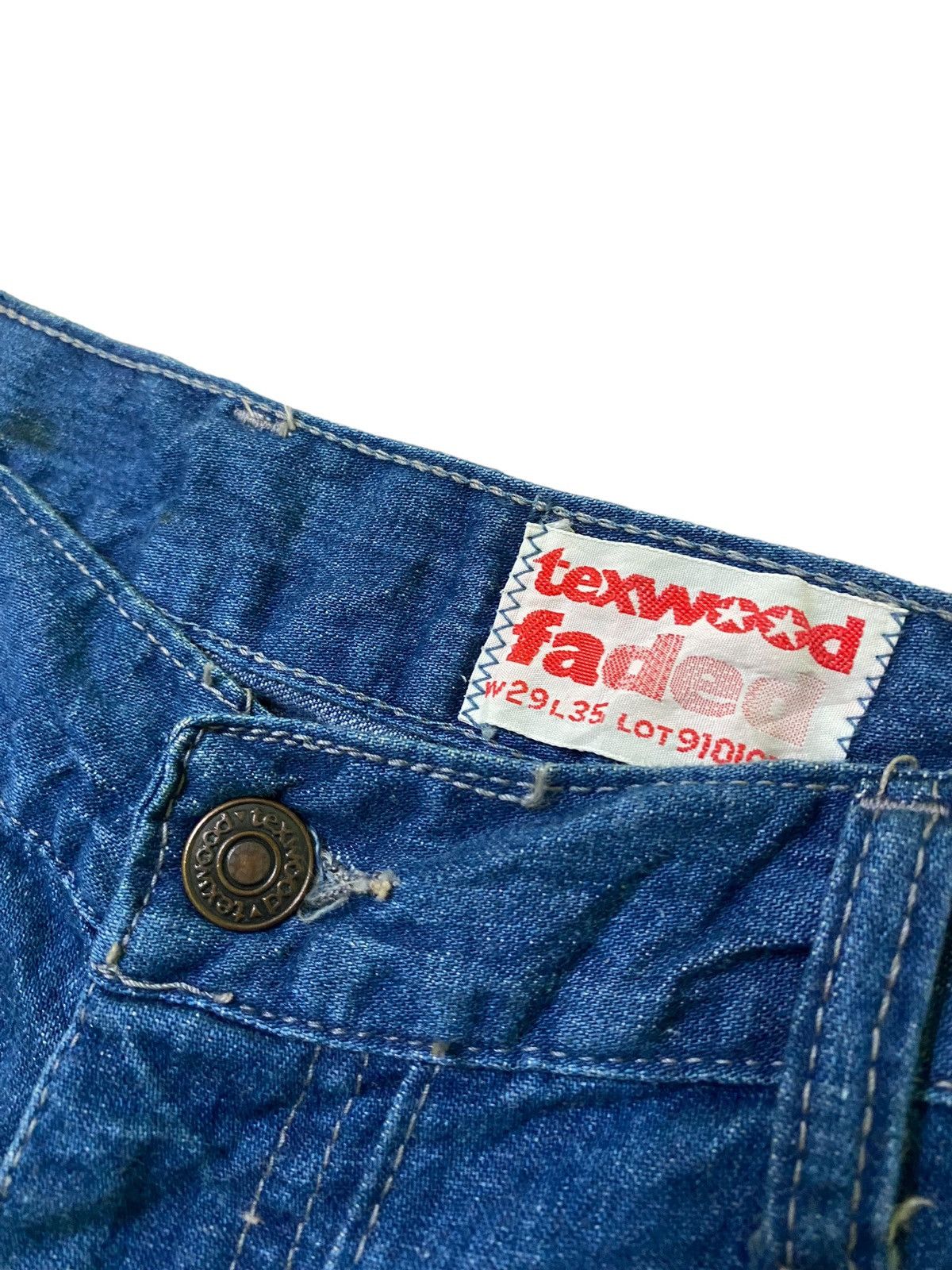 Hysteric Glamour × Japanese Brand Flared Vintage TEXWOOD FADED Bell Bottom Talon Denim Jeans Size US 27 - 10 Thumbnail