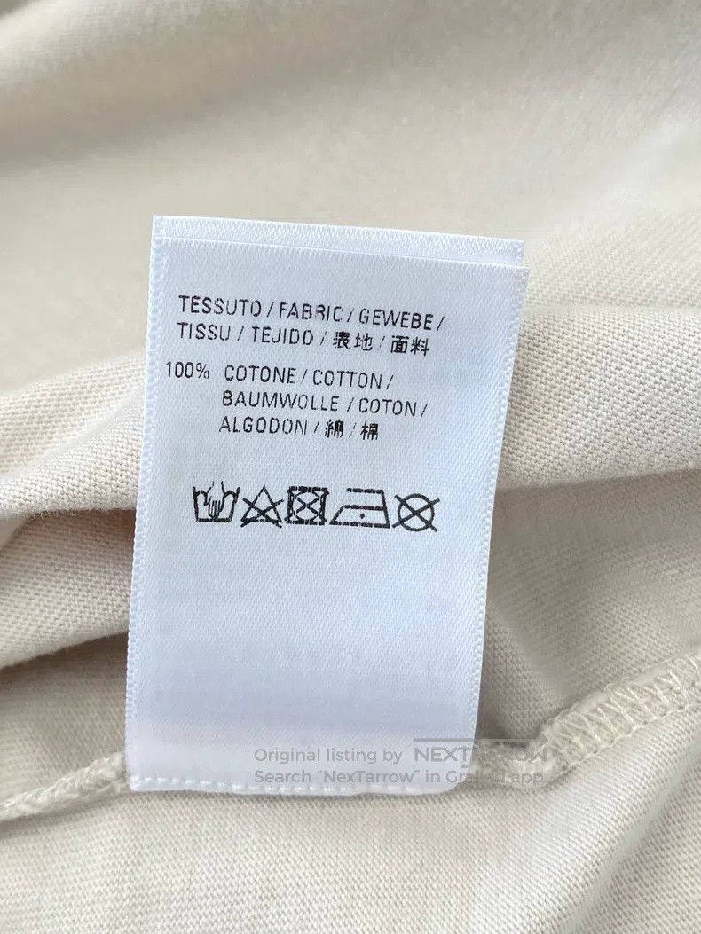Balenciaga Balenciaga Milk Tea Color Logo Short Sleeve Size US M / EU 48-50 / 2 - 7 Thumbnail