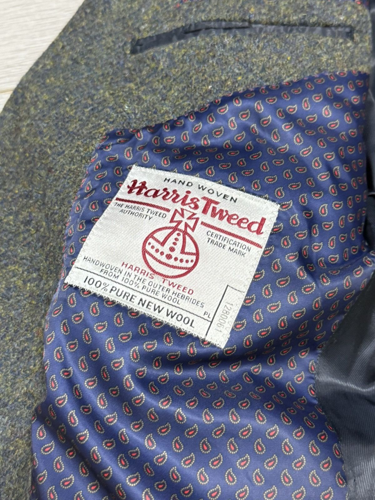 Harris Tweed Harris Tweed wool knitted blazer two buttons M&S Size 42R - 6 Thumbnail