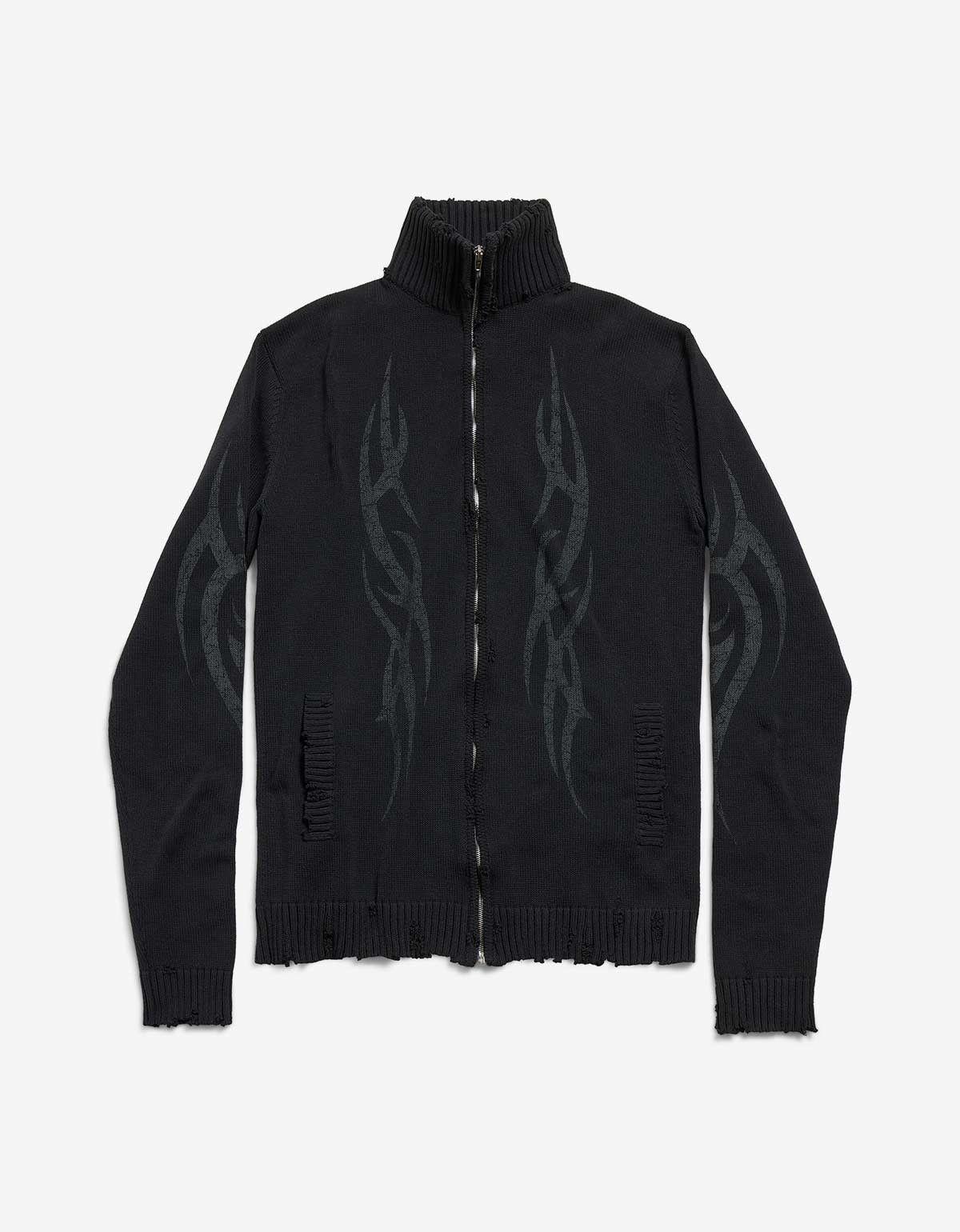 Balenciaga Y2K Zip-Up Cardigan | Grailed
