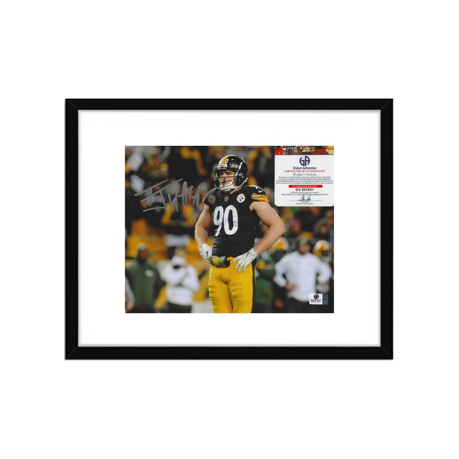 Other T.J. Watt Pittsburgh Steelers Signed 8x10 Photo coa W/Frame Size ONE SIZE - 3 Thumbnail