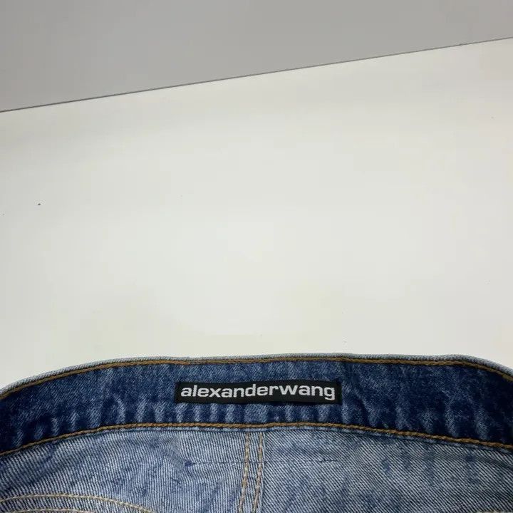 Alexander Wang Alexander Wang SS24 Logo Print Straight Denim Pants - Size 25" / US 0 / IT 36 - 5 Thumbnail