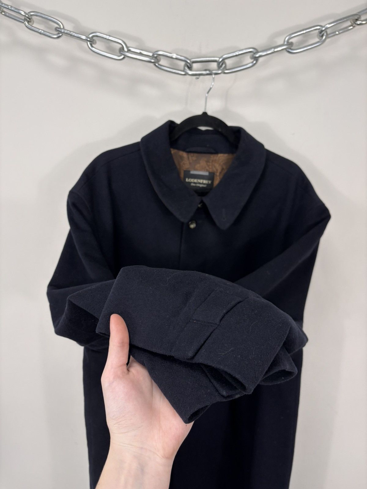 Other Lodenfrey Men’s Navy Blue Wool Cashmere Long Overcoat Size US XL / EU 56 / 4 - 9 Thumbnail