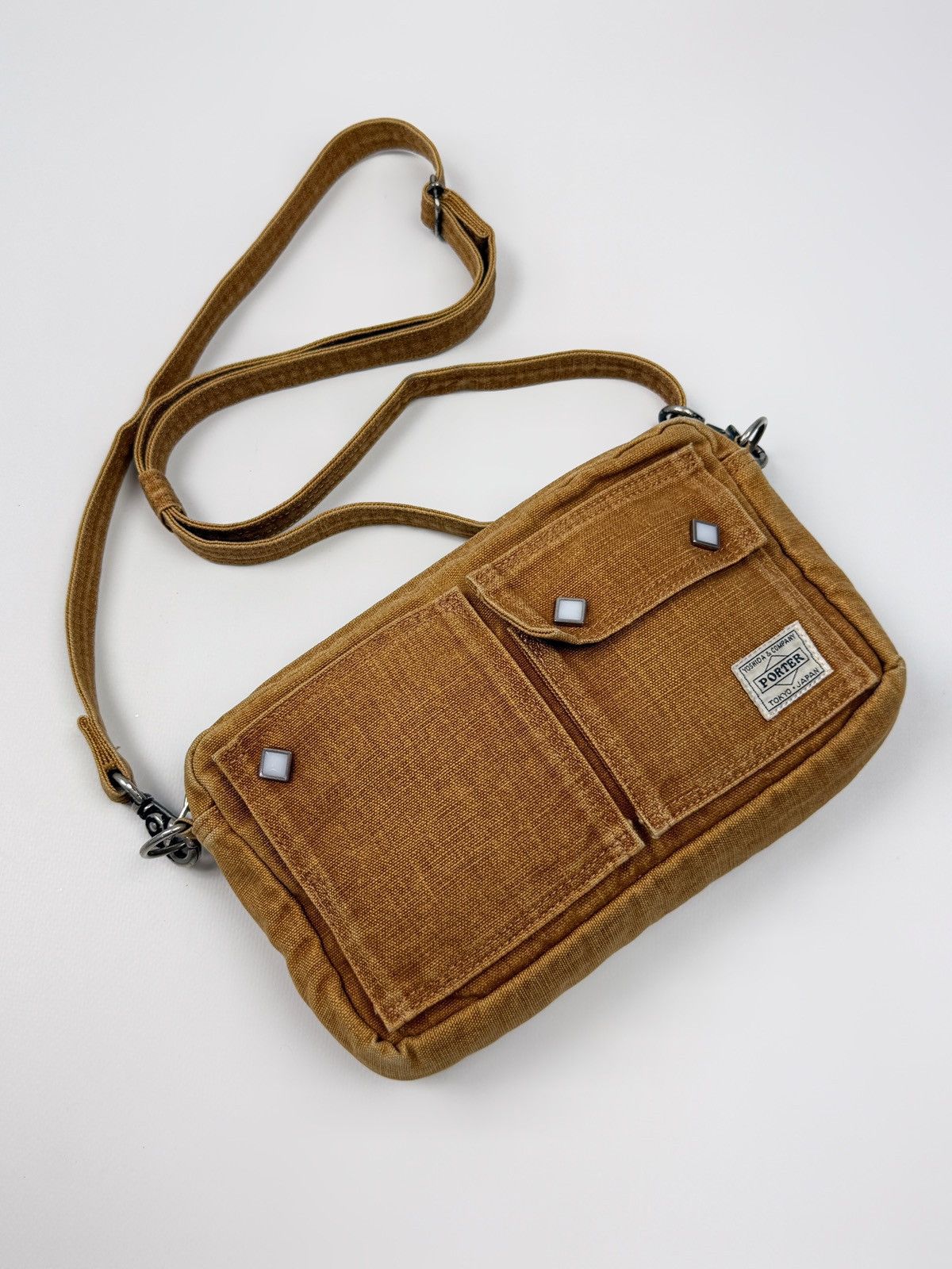 Porter Ounce Canvas Western Studded Shoulder Crossbody Bag
