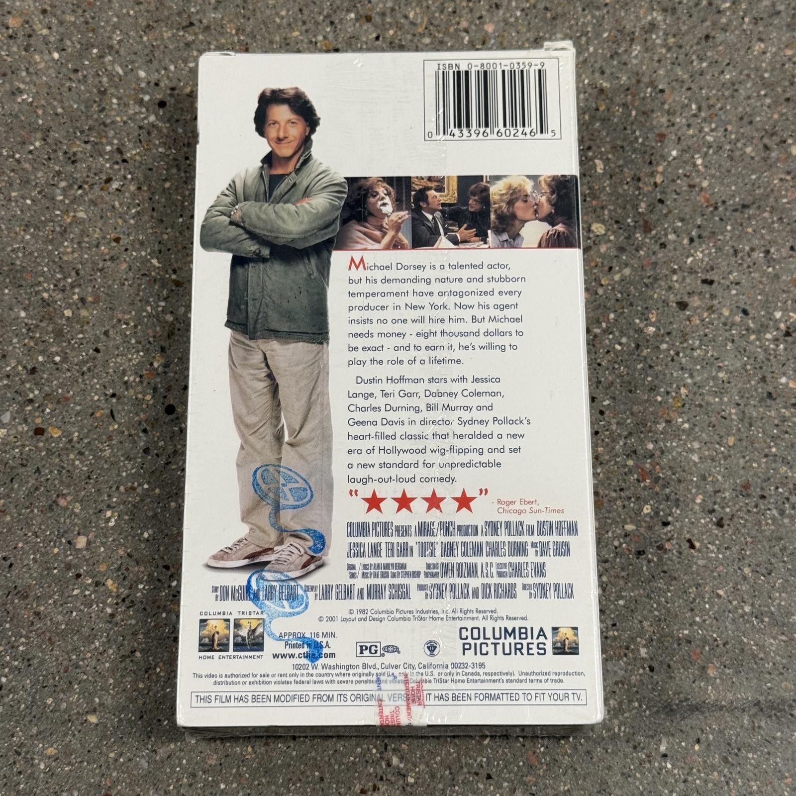 Designer DS TOOTSIE VHS 2001 SEALED w/ COLUMBIA PICTURES WATERMARKS Size ONE SIZE - 2 Thumbnail