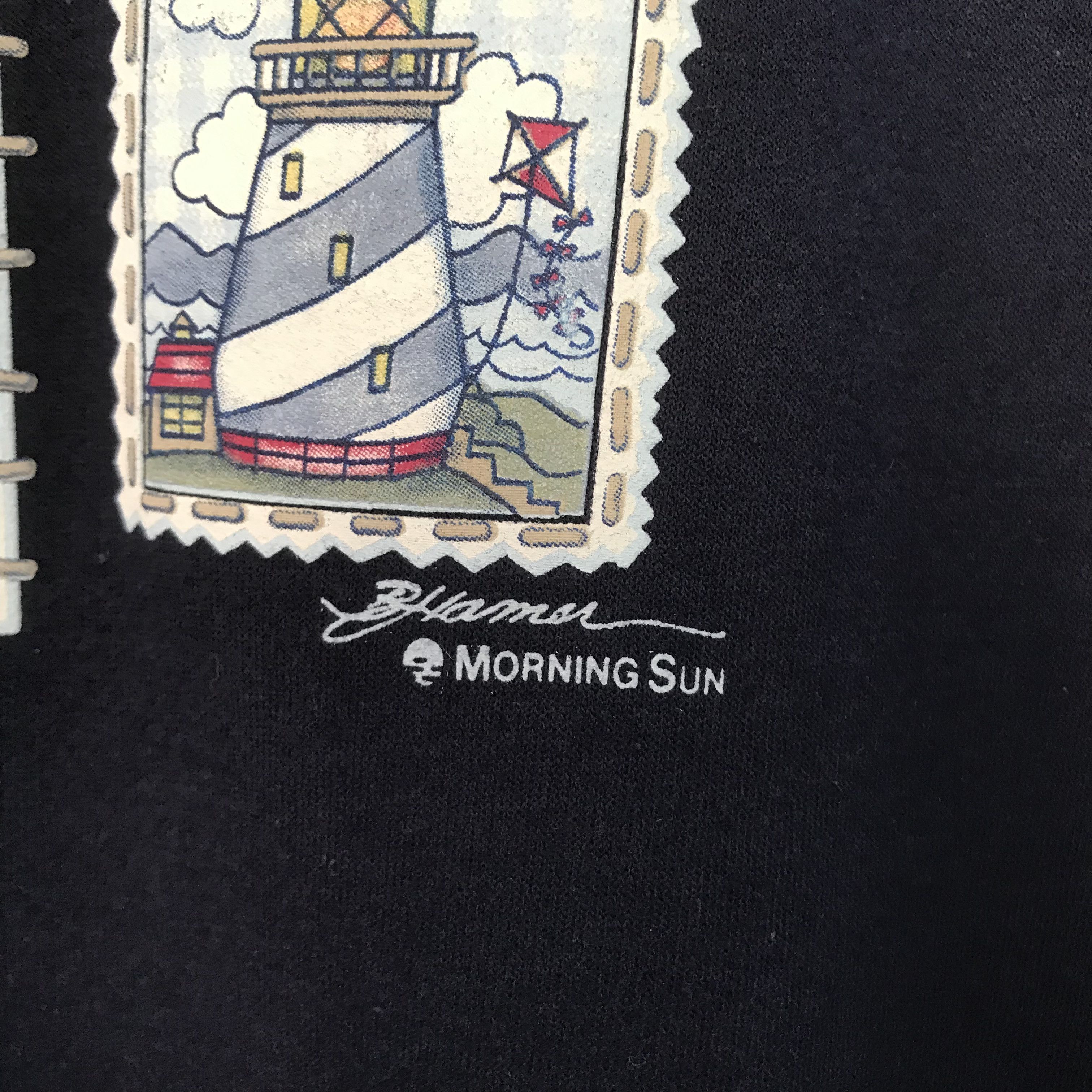 Vintage Vintage Morning Sun Blue Sweatshirt - 205 Size US L / EU 52-54 / 3 - 5 Thumbnail