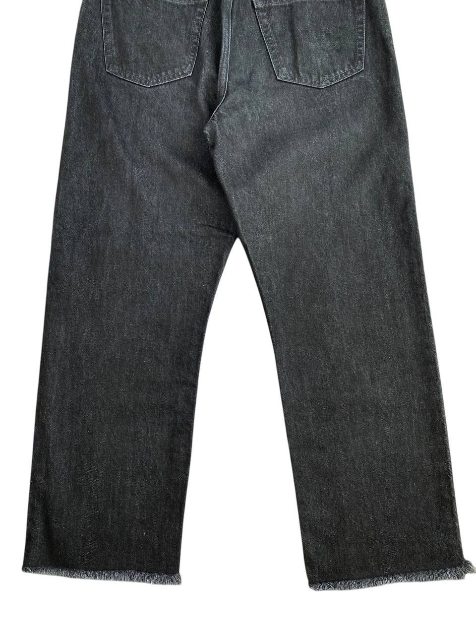 Helmut Lang × Uniqlo Helmut Lang Uniqlo Black Frayed Regular Fit Washed Denim Size US 30 / EU 46 - 2 Thumbnail