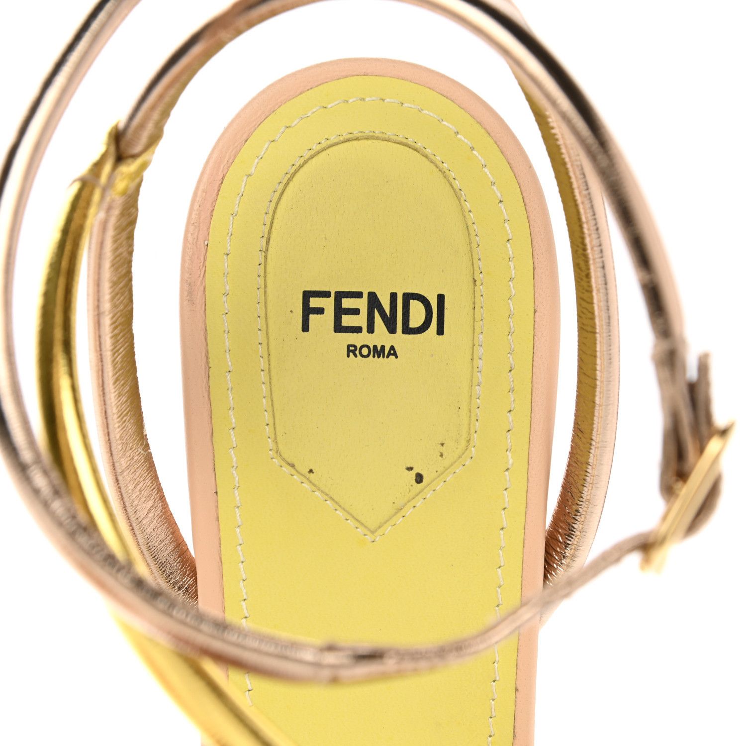 Fendi o1loc1c0824 Sandal in Golden Size US 10 / IT 40 - 4 Thumbnail