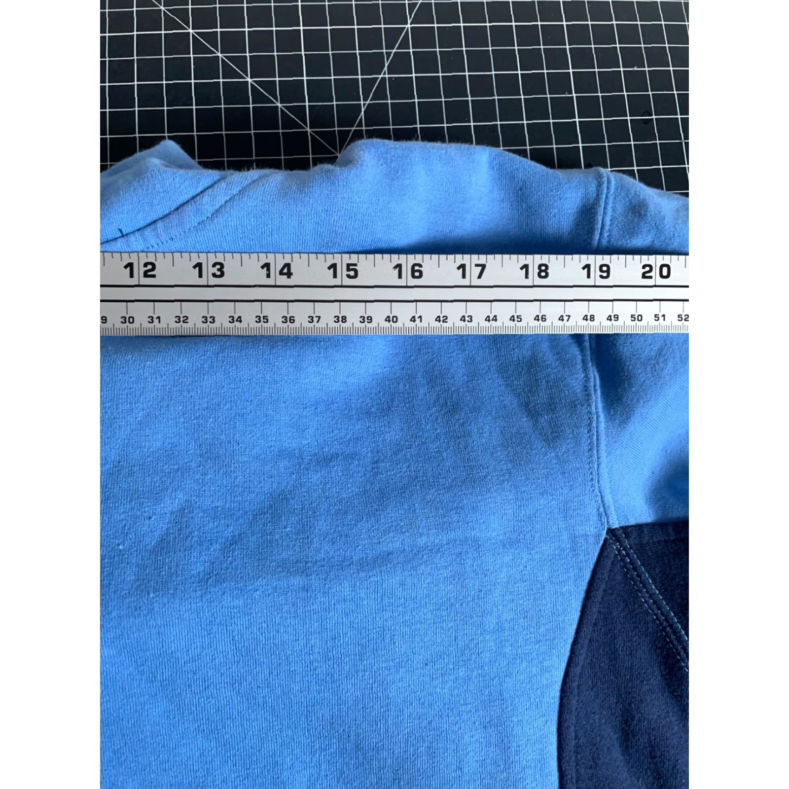 Vintage VINTAGE Top Heavy Hoodie Pullover Men M Blue Paneled Crew Neck Drawstring Heavyweight 90s Punk Graphic Print Size US M / EU 48-50 / 2 - 7 Thumbnail