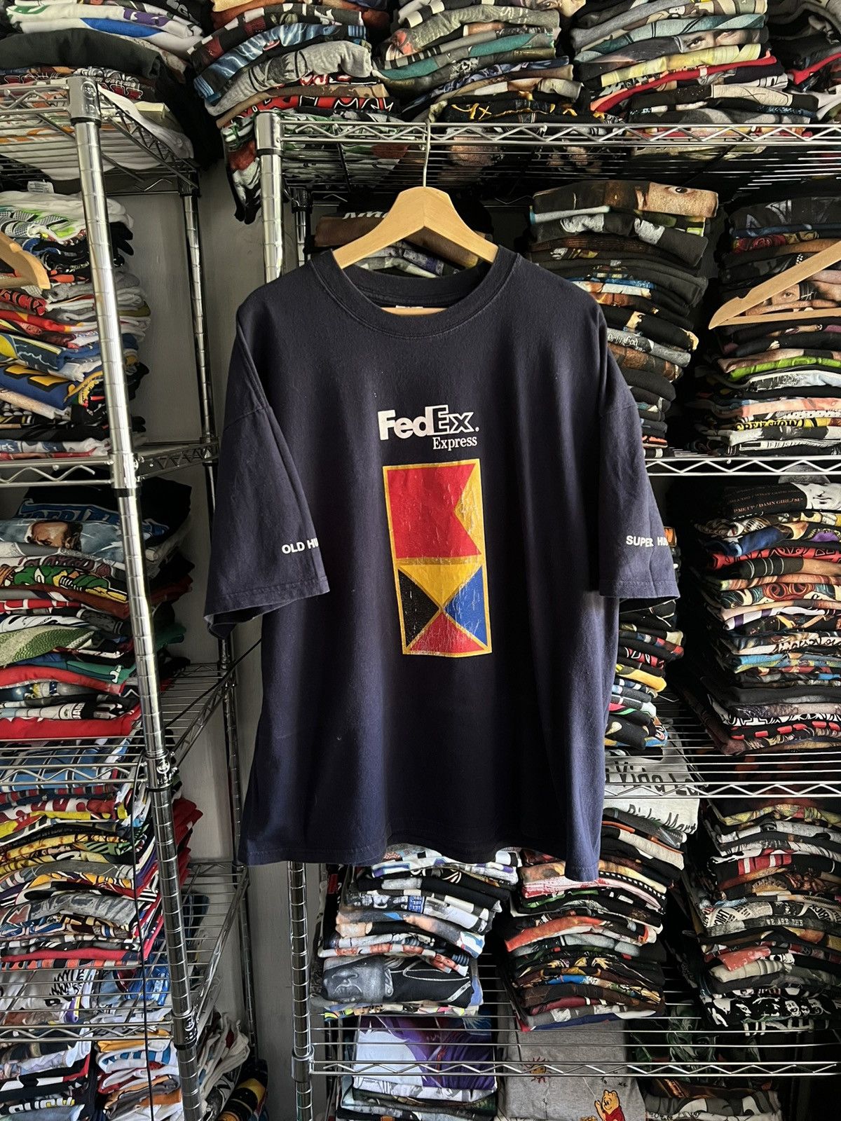 Vintage 2000s FedEx Express Old & Super Hub Parcel Promo Tee Shirt Size US XXL / EU 58 / 5 - 1 Thumbnail