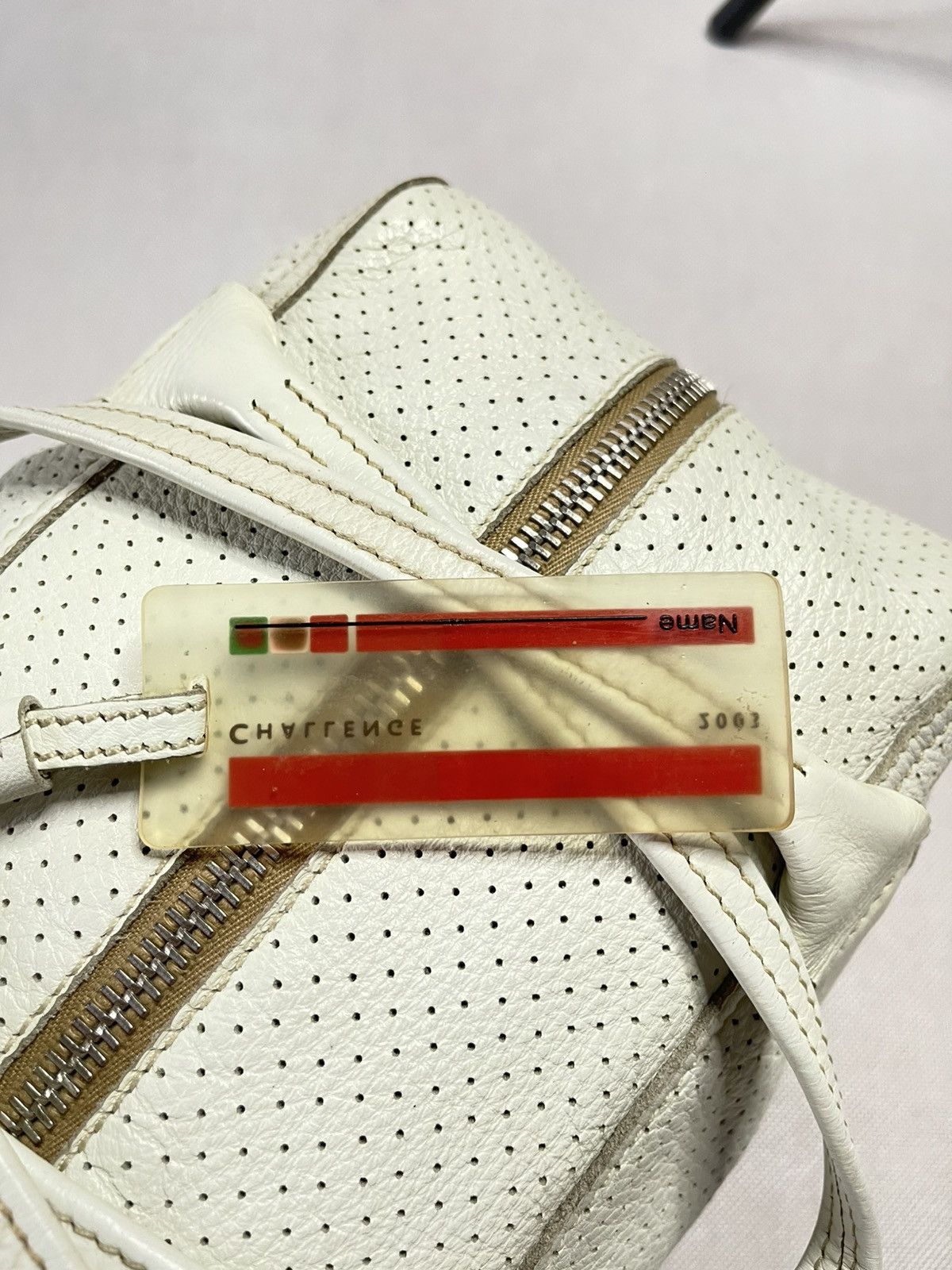 Prada *SOLD* Vintage 2003 Prada Luno Rossa Sport Leather Hand Bag Size ONE SIZE - 14 Thumbnail