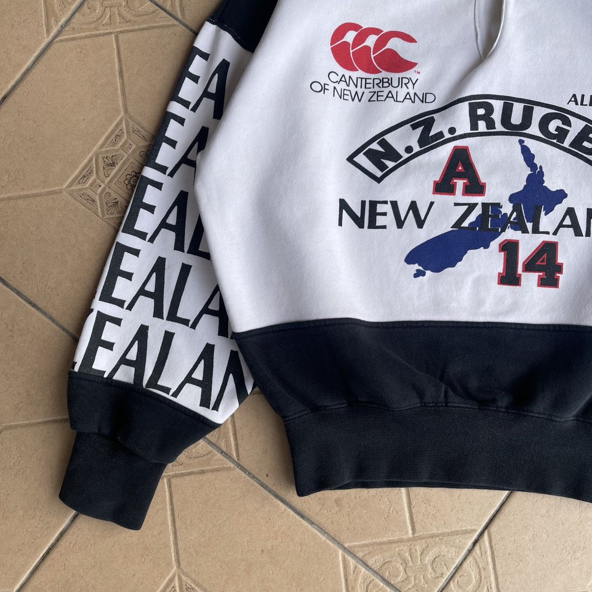 Canterbury of New Zealand × Vintage Canterburry Of New Zealand All Black Rugby Sweatshirt Crop Size S / US 4 / IT 40 - 5 Thumbnail