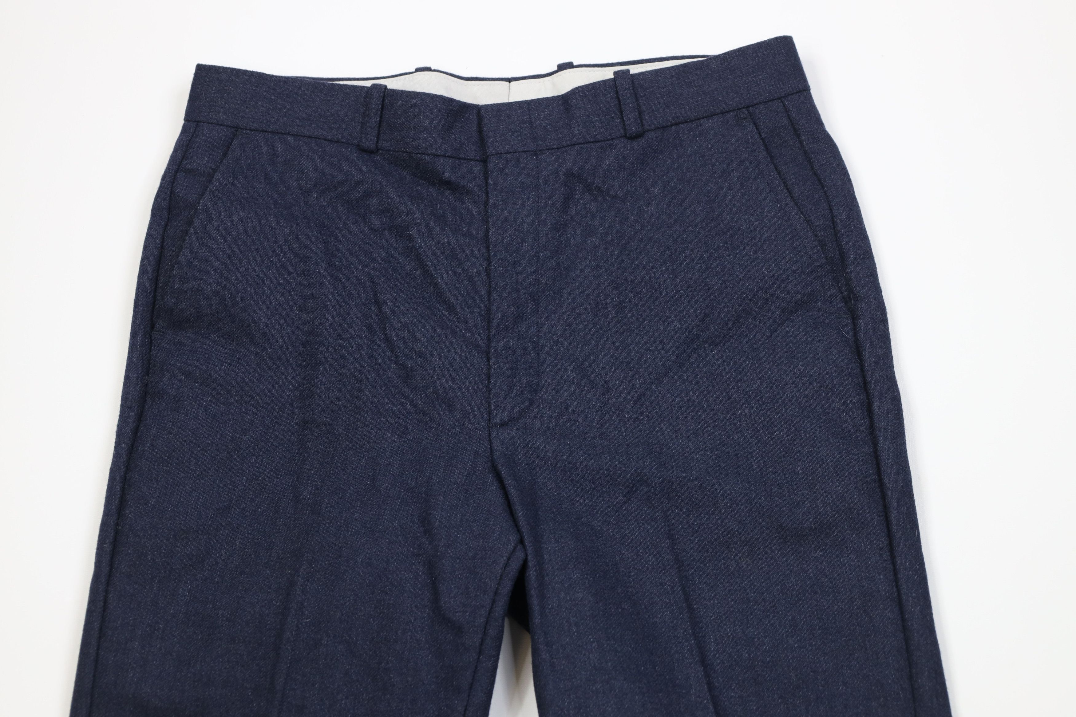 Vintage Vintage 70s Streetwear Flared Wide Leg Chino Pants Blue USA Size US 32 / EU 48 - 2 Thumbnail