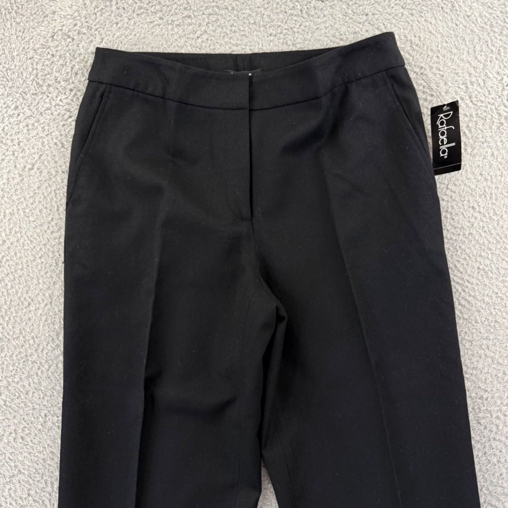 Vintage VINTAGE Rafaella Pants Women's 10 Black Wool 90s Pleated Straight NWT Trousers Black Wool Pants Rafaella Women 10 90s Size 32" / US 10 / IT 46 - 3 Thumbnail