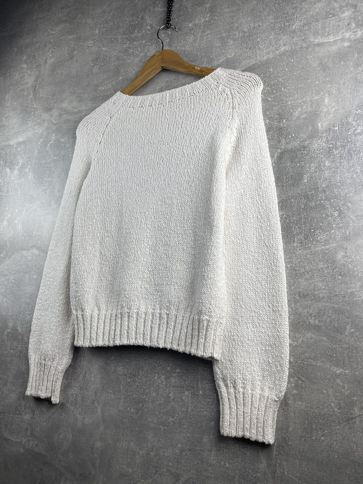 Brunello Cucinelli Brunello Cuccnelli Women's White Zip Sweater 100% Cotton Size L / US 10 / IT 46 - 7 Thumbnail