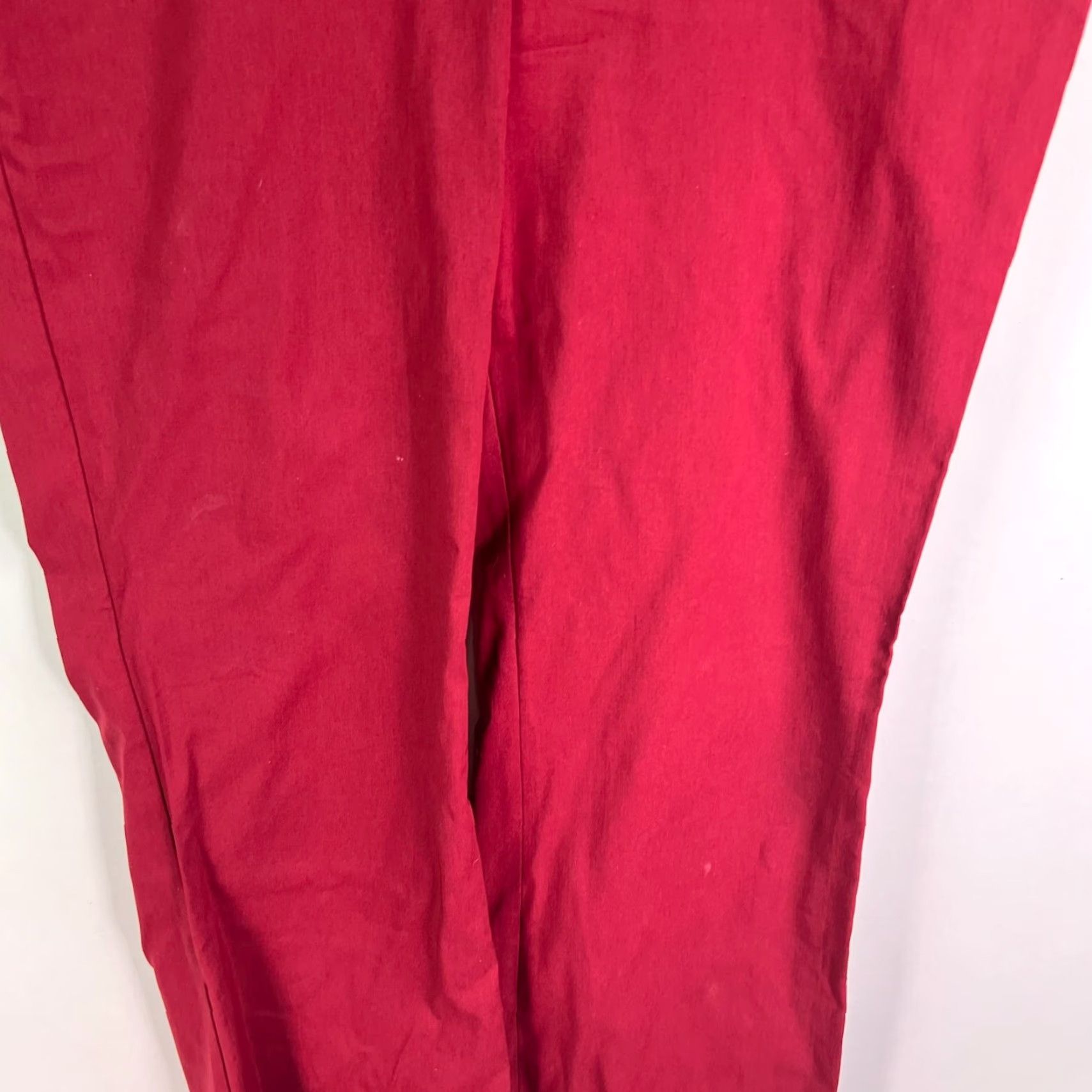 Vintage The Limited Drew Fit Wide Leg Pants Womens 8 Red Pocketed Size 30" / US 8 / IT 44 - 3 Thumbnail