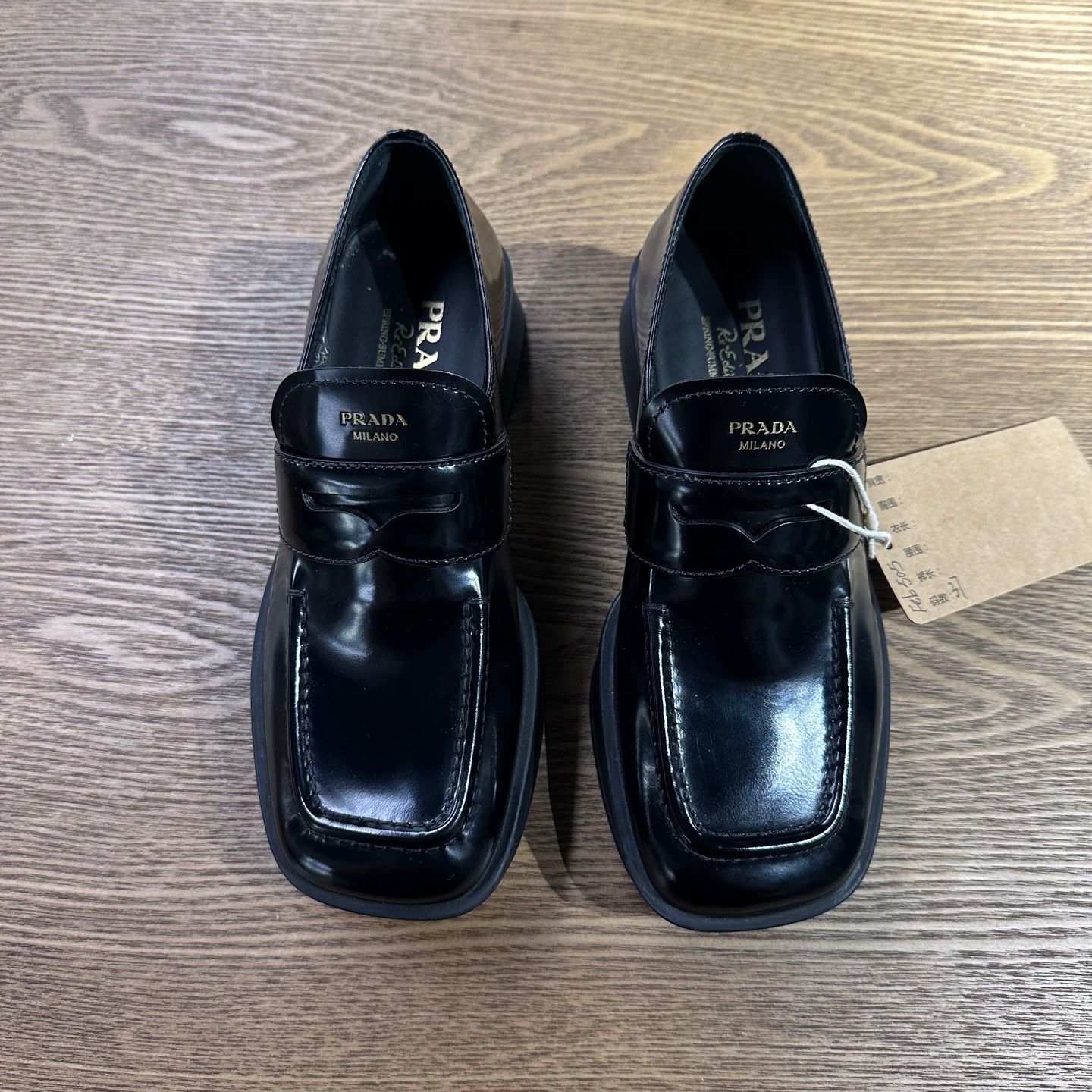 Prada Prada feb505 25 New Square Toe Block Heel Loafer 37 Size US 6.5 / IT 36.5 - 2 Thumbnail
