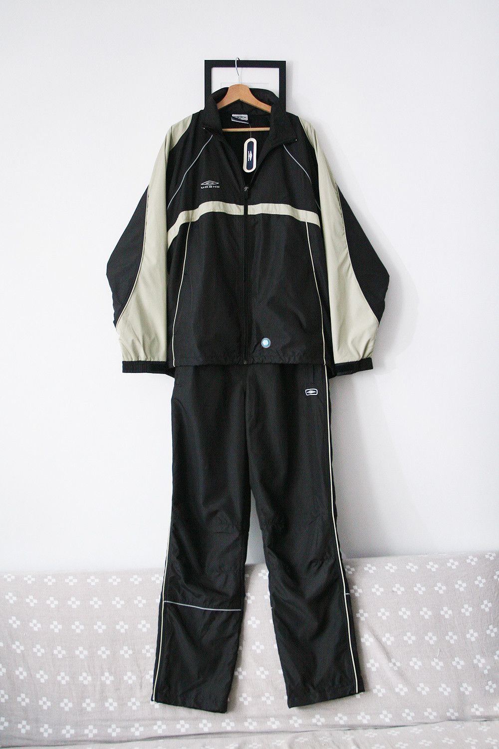 Umbro Vintage 90's Umbro Training Running Tracksuit SET Chav Black Size US L / EU 52-54 / 3 - 3 Thumbnail