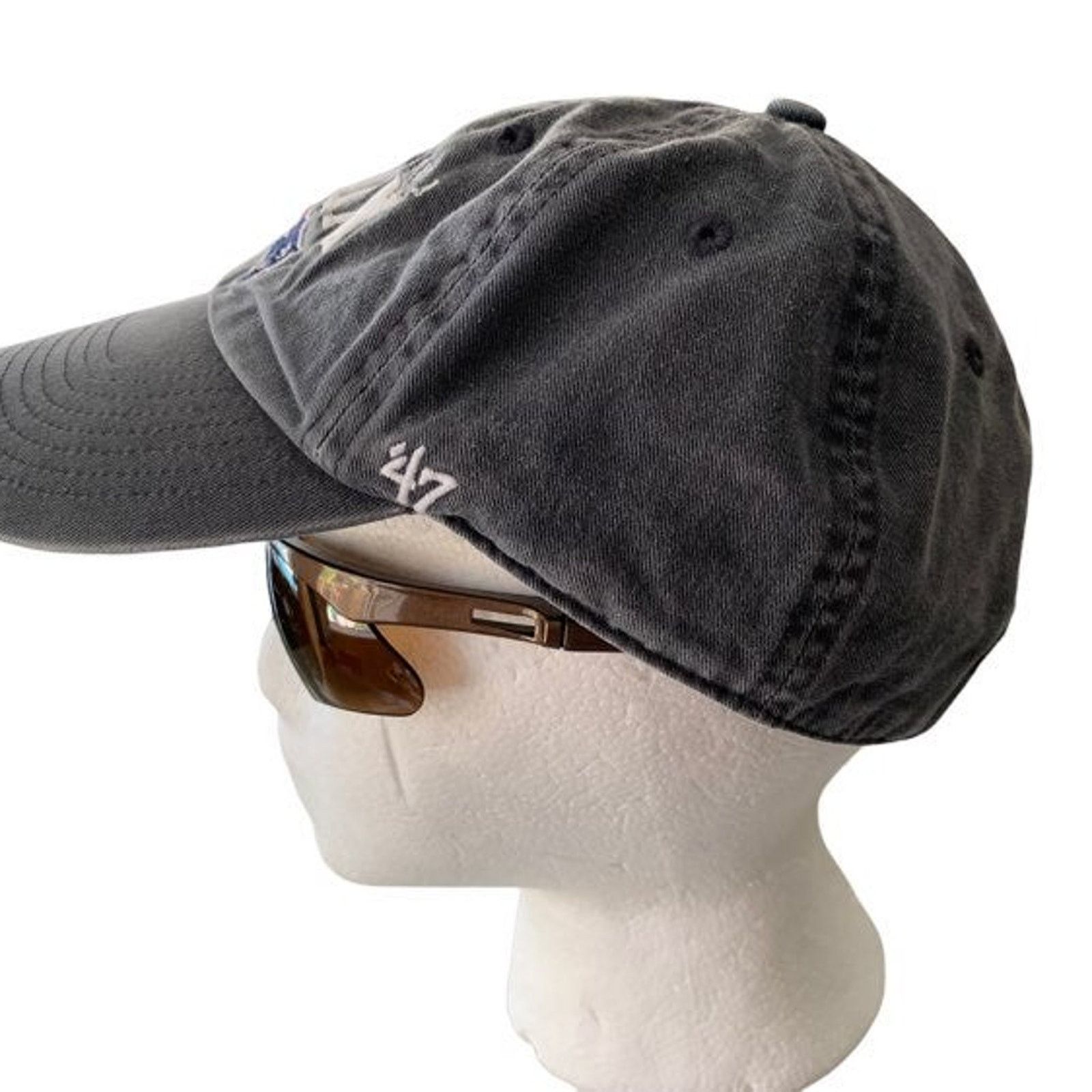 47 Brand Patriots Cap 47 Brand Super Bowl XLIX 49 Adjustable VTG Gray Size ONE SIZE - 3 Thumbnail