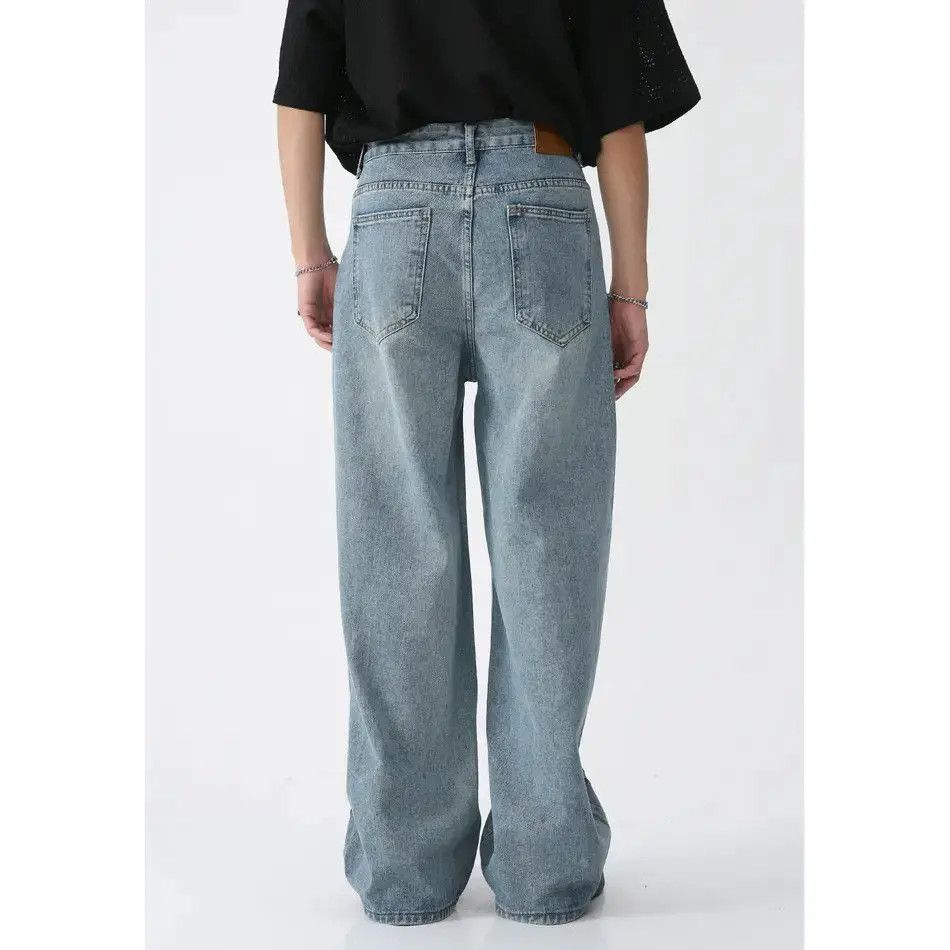 Japanese Brand Retro loose high street wide leg jeans Size US 32 / EU 48 - 5 Thumbnail
