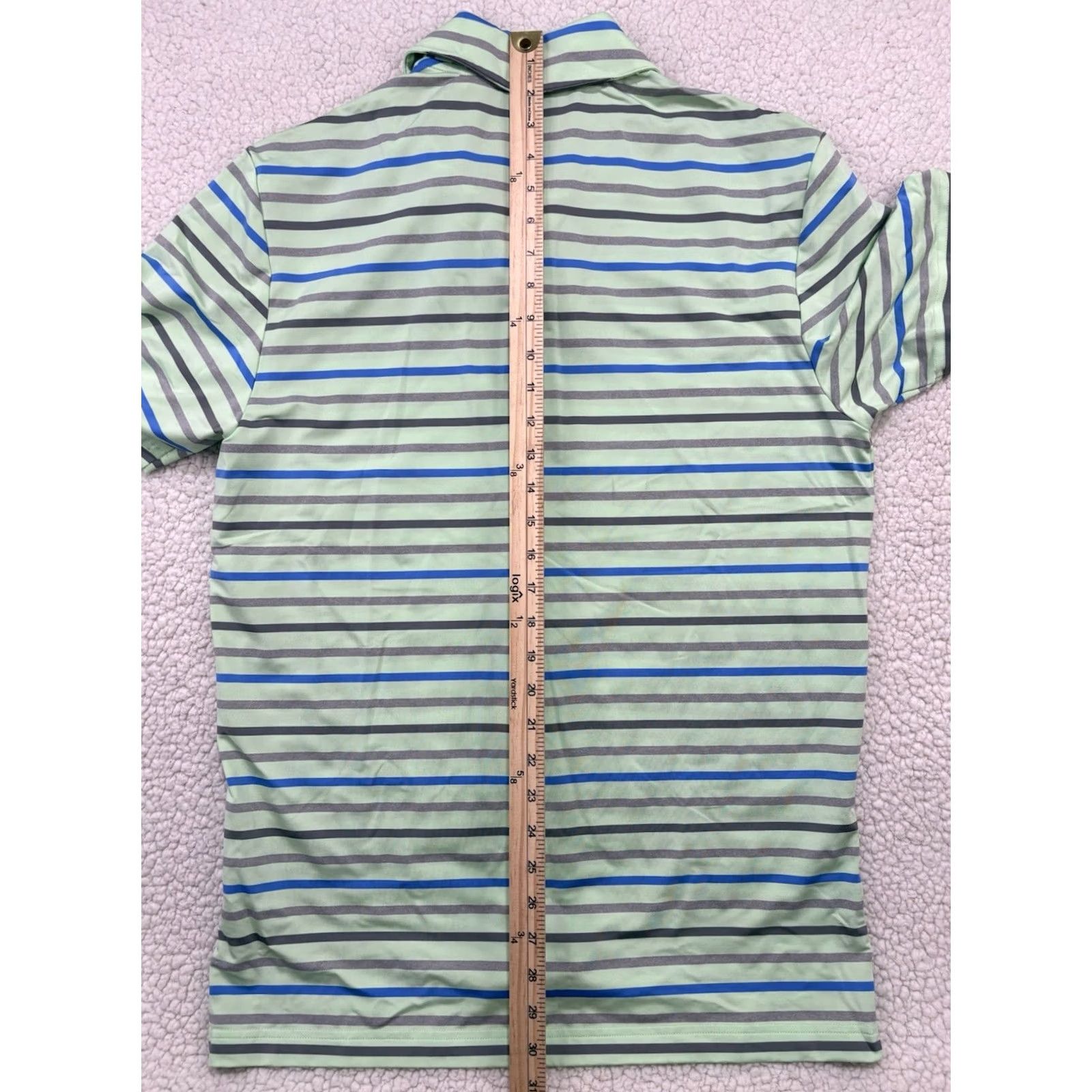 Adidas Adidas Golf Polo Shirt Performance Polo Men's M Multicolor Stripe Short Sleeve Size US M / EU 48-50 / 2 - 7 Thumbnail