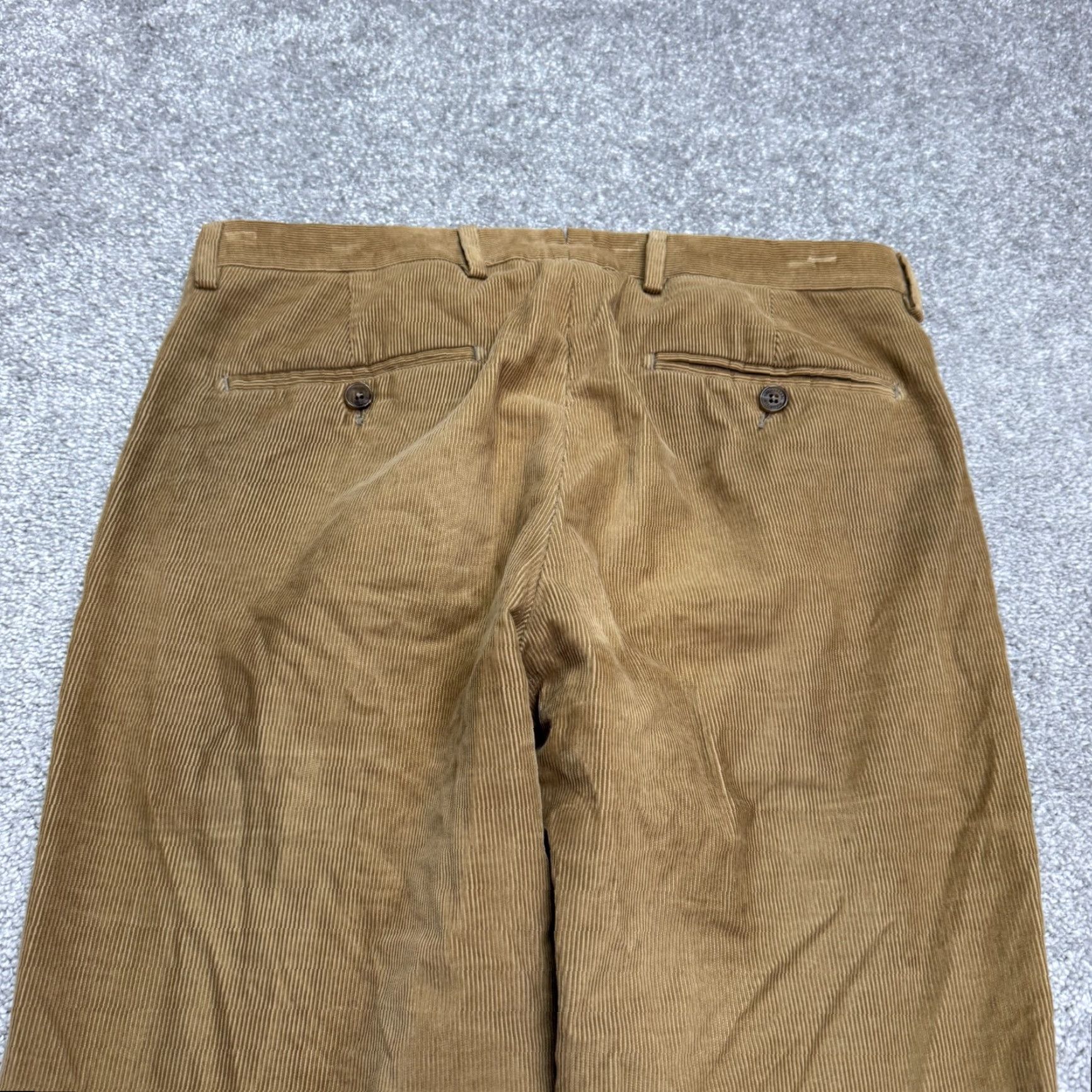 Vintage Maurizio Baldassari Brera Corduroy Pants Mens 32 Brown Straight Leg Size US 29 - 5 Thumbnail