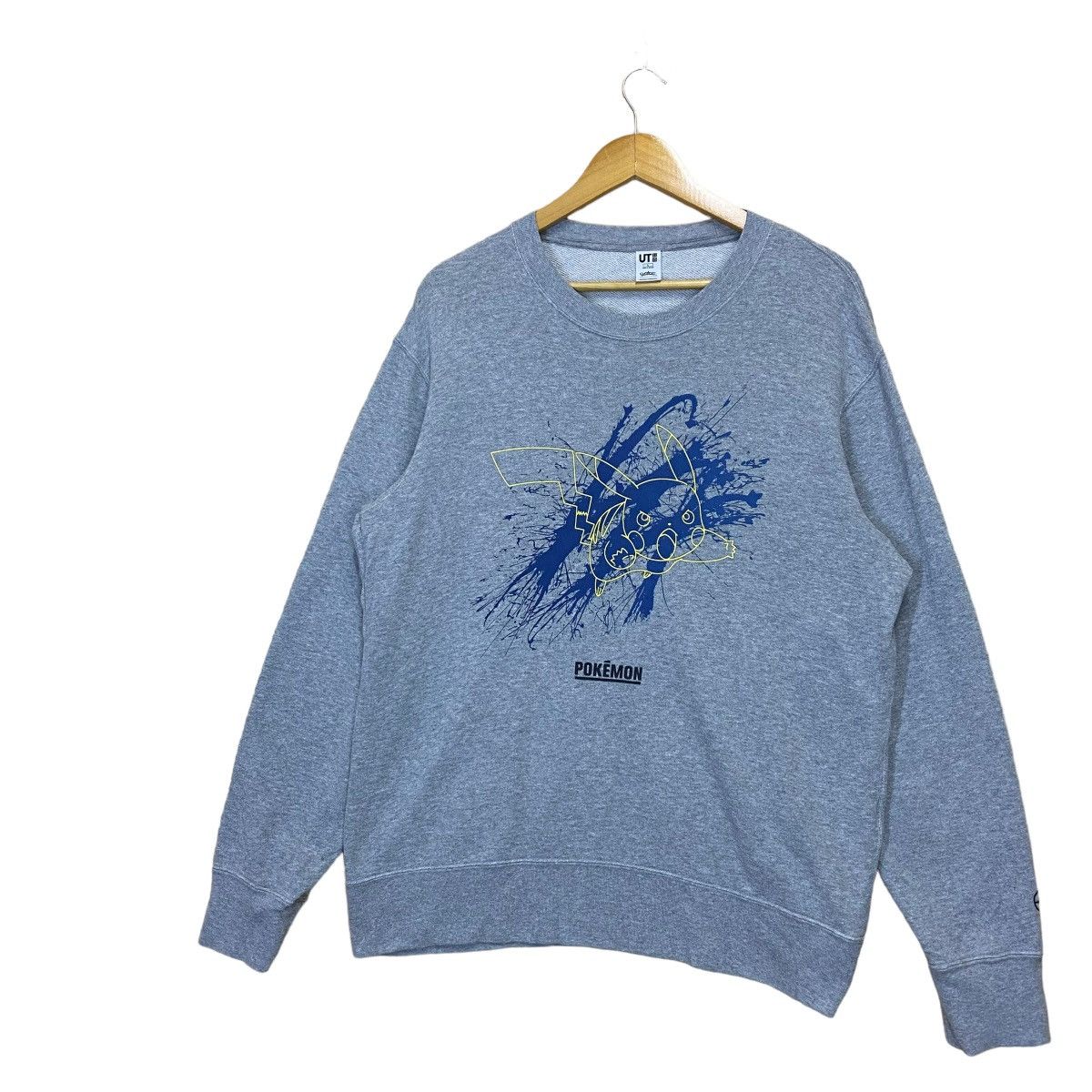 Anime Pokemon Big Logo Crewneck Sweatshirt Size L Size US L / EU 52-54 / 3 - 3 Thumbnail