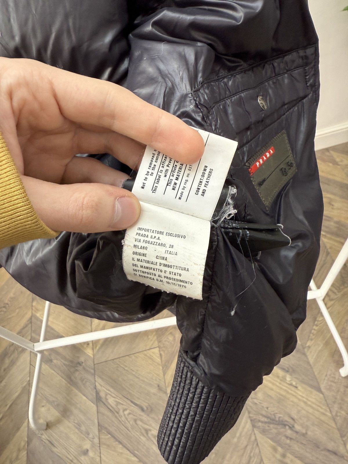 Prada Vintage Prada Milano 2013 Nylon Elderdown Puffer Jacket Size US L / EU 52-54 / 3 - 18 Thumbnail