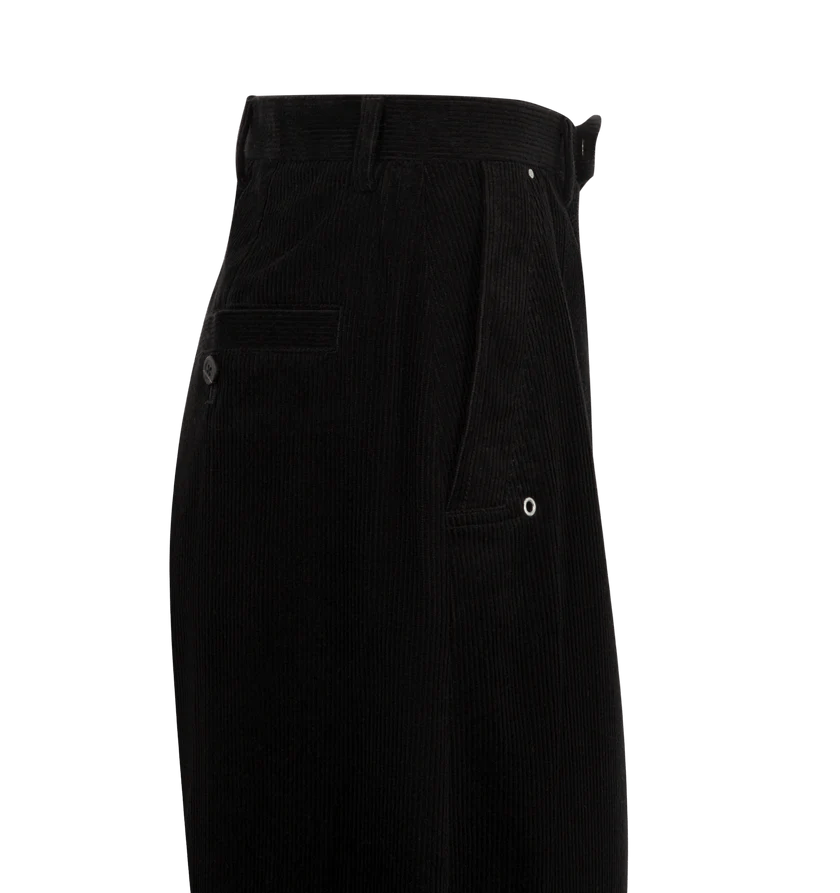 Rick Owens o1h1sh11225 Tailored Wide Belas Pant in Black Size 28" / US 6 / IT 42 - 3 Thumbnail