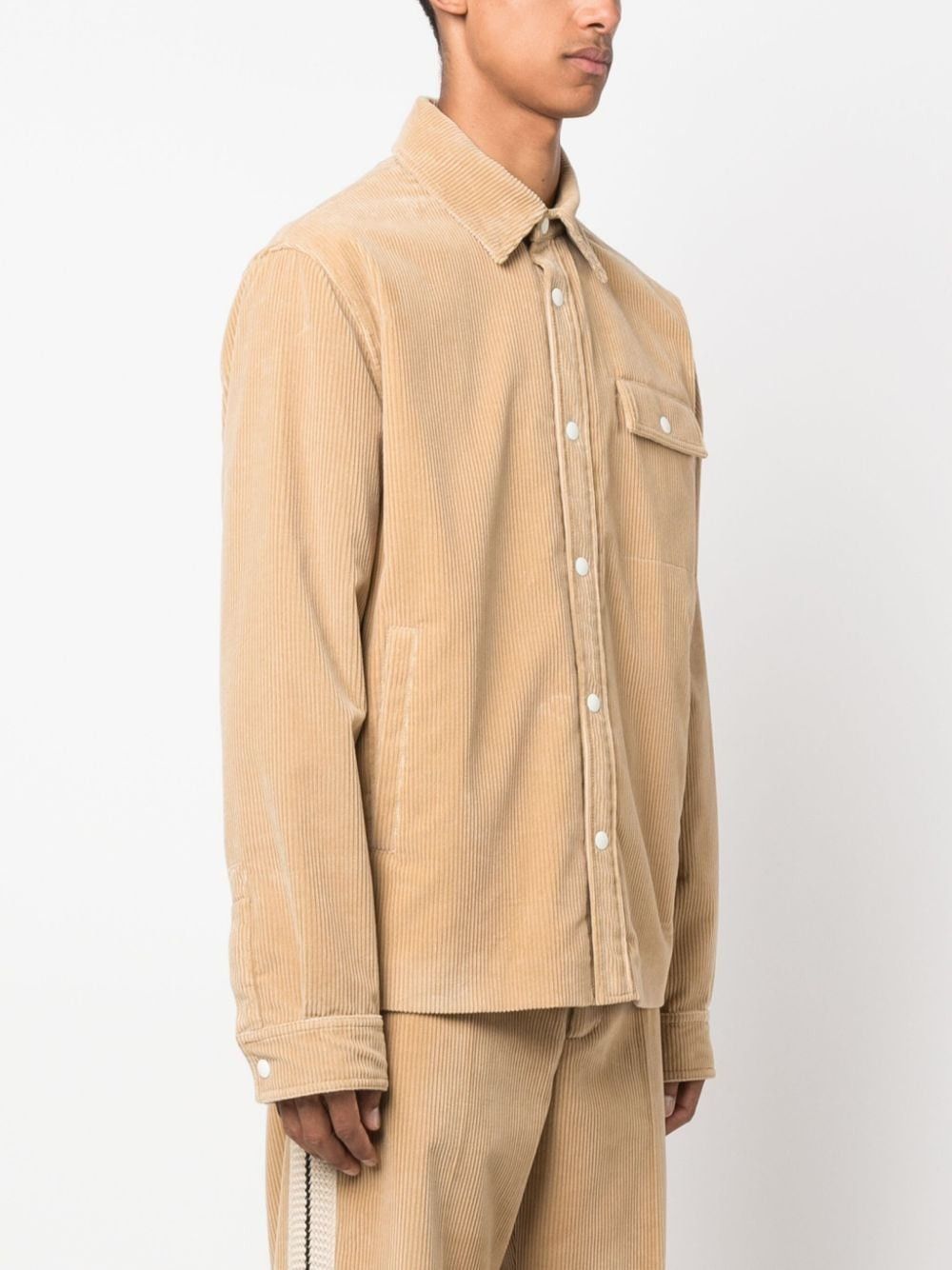 Palm Angels o1y0325 Solid Color Shirt in Beige Size US S / EU 44-46 / 1 - 2 Thumbnail