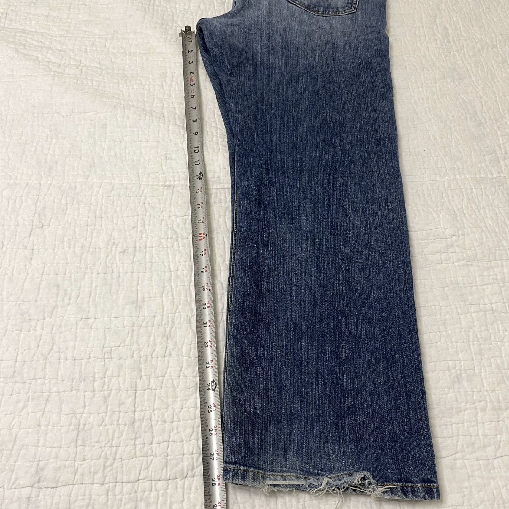 Lucky Brand Lucky Brand Jeans Men's Dark Wash 361 Vintage Straight Denim - 36 Short Inseam Regular 28in Inseam Blue Size US 36 / EU 52 - 7 Thumbnail