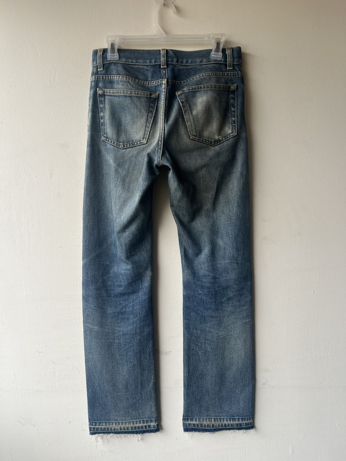 Helmut Lang Vintage Helmut Lang GLJeans Aging Distress Mud Denim Jeans Size US 29 - 3 Thumbnail