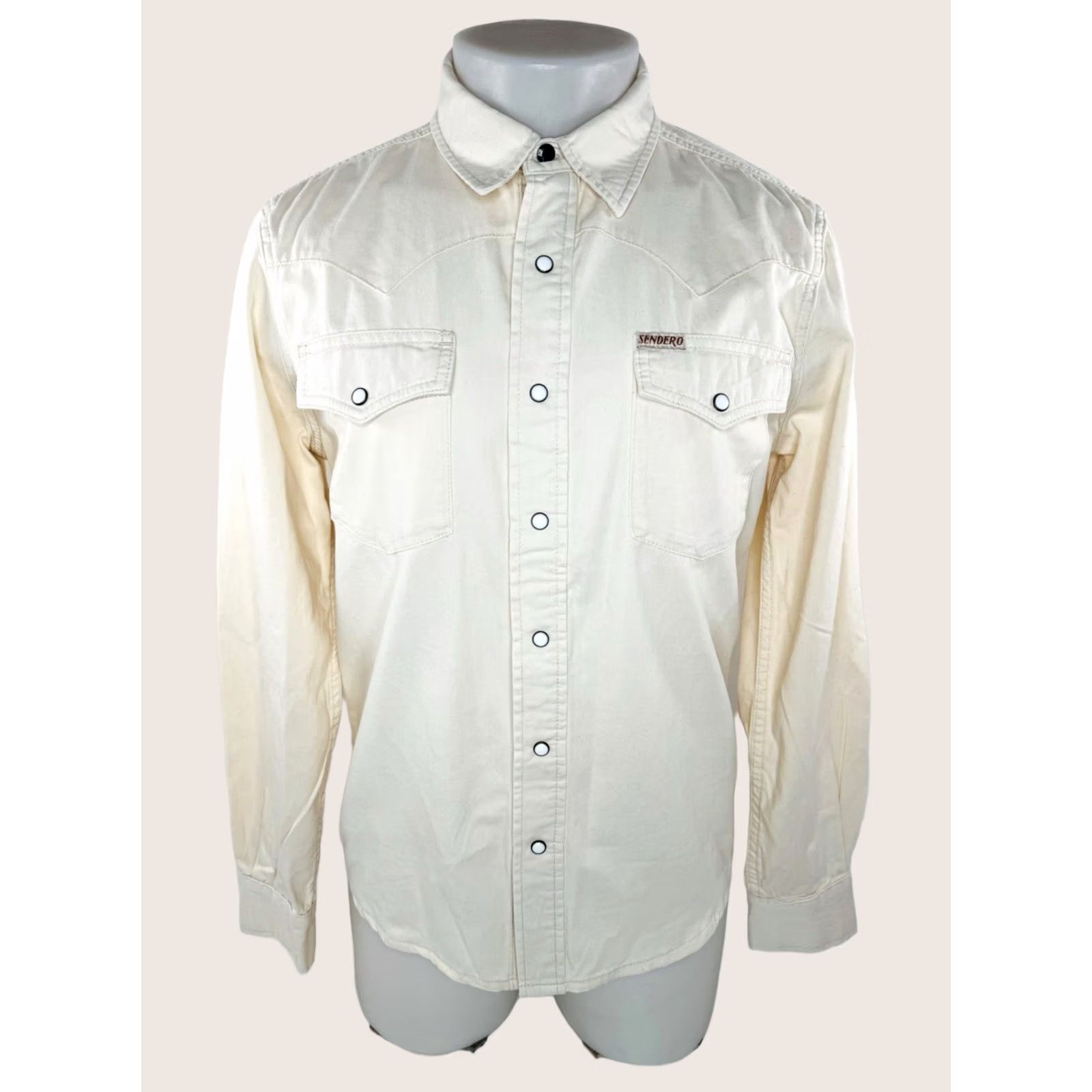 Vintage SENDERO - NEW w TAG - Western PEARL SNAP Mens XS Shirt Size US XS / EU 42 / 0 - 1 Thumbnail