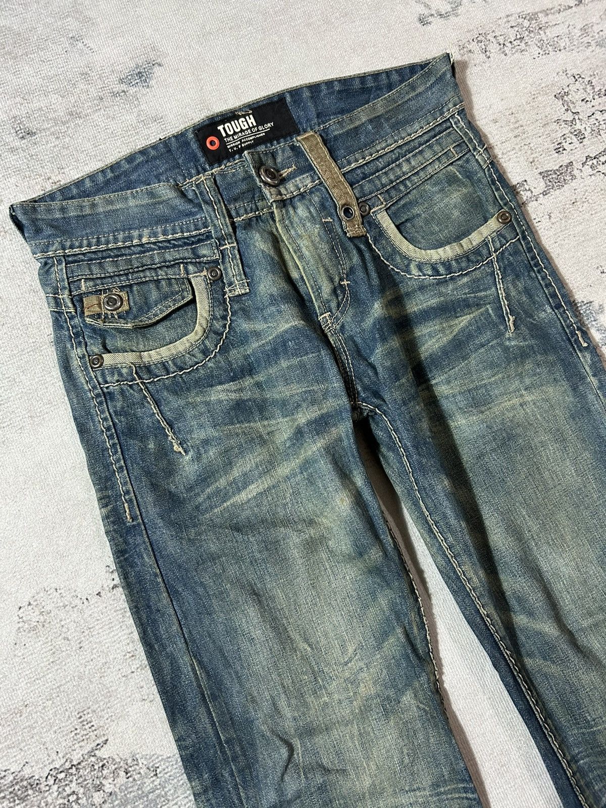 If Six Was Nine × Japanese Brand × Tornado Mart Vintage Mud Max Tough Jeans Denim Size US 33 - 3 Thumbnail