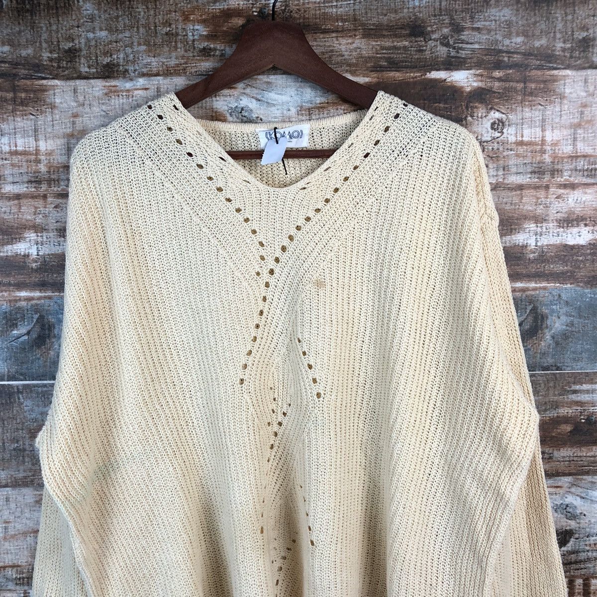 Vintage DL Komo Yellow vintage Knitwear #C565 Size L / US 10 / IT 46 - 5 Thumbnail